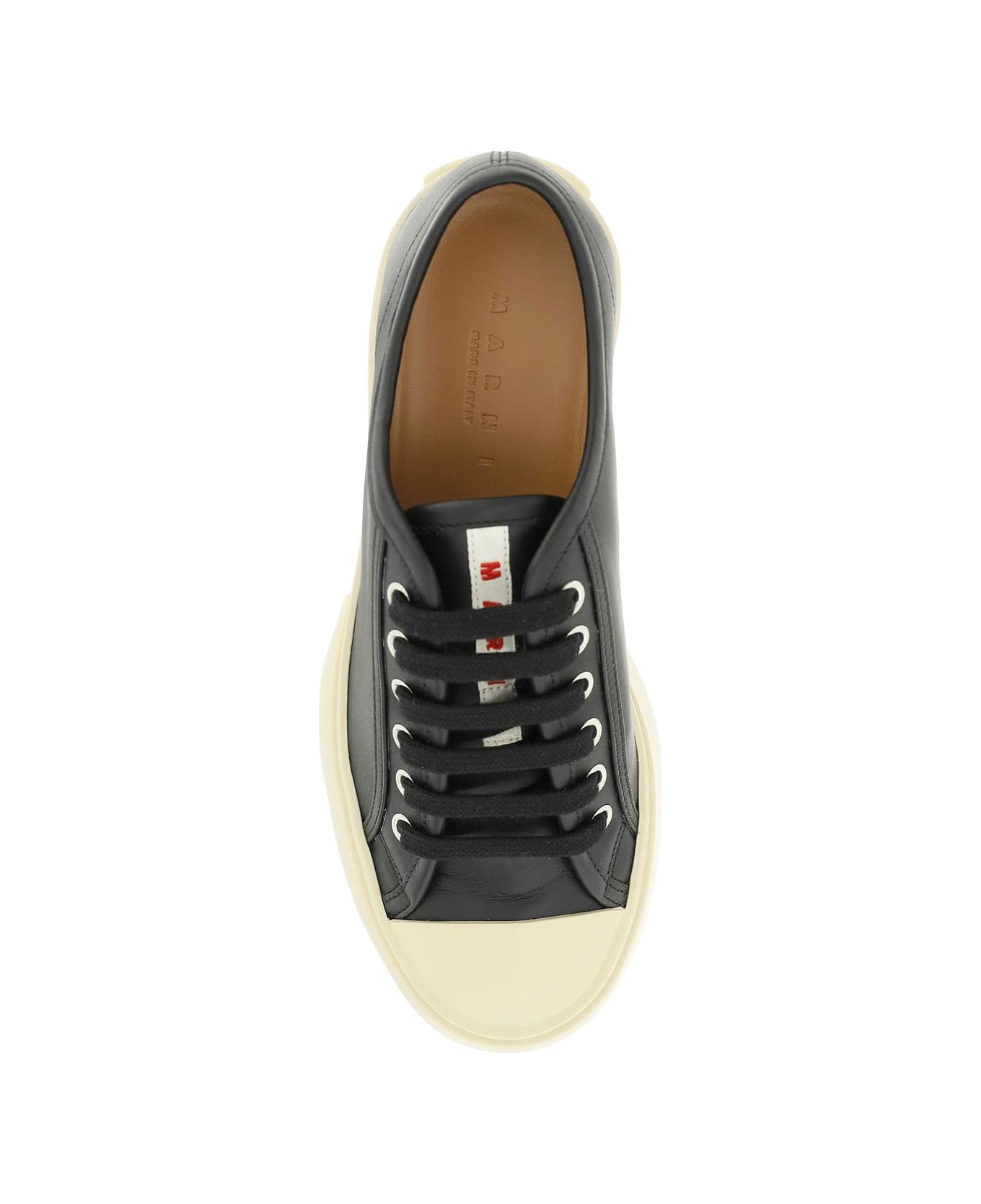Marni 'pablo' Leather Sneakers Marni - BLACK スニーカー
