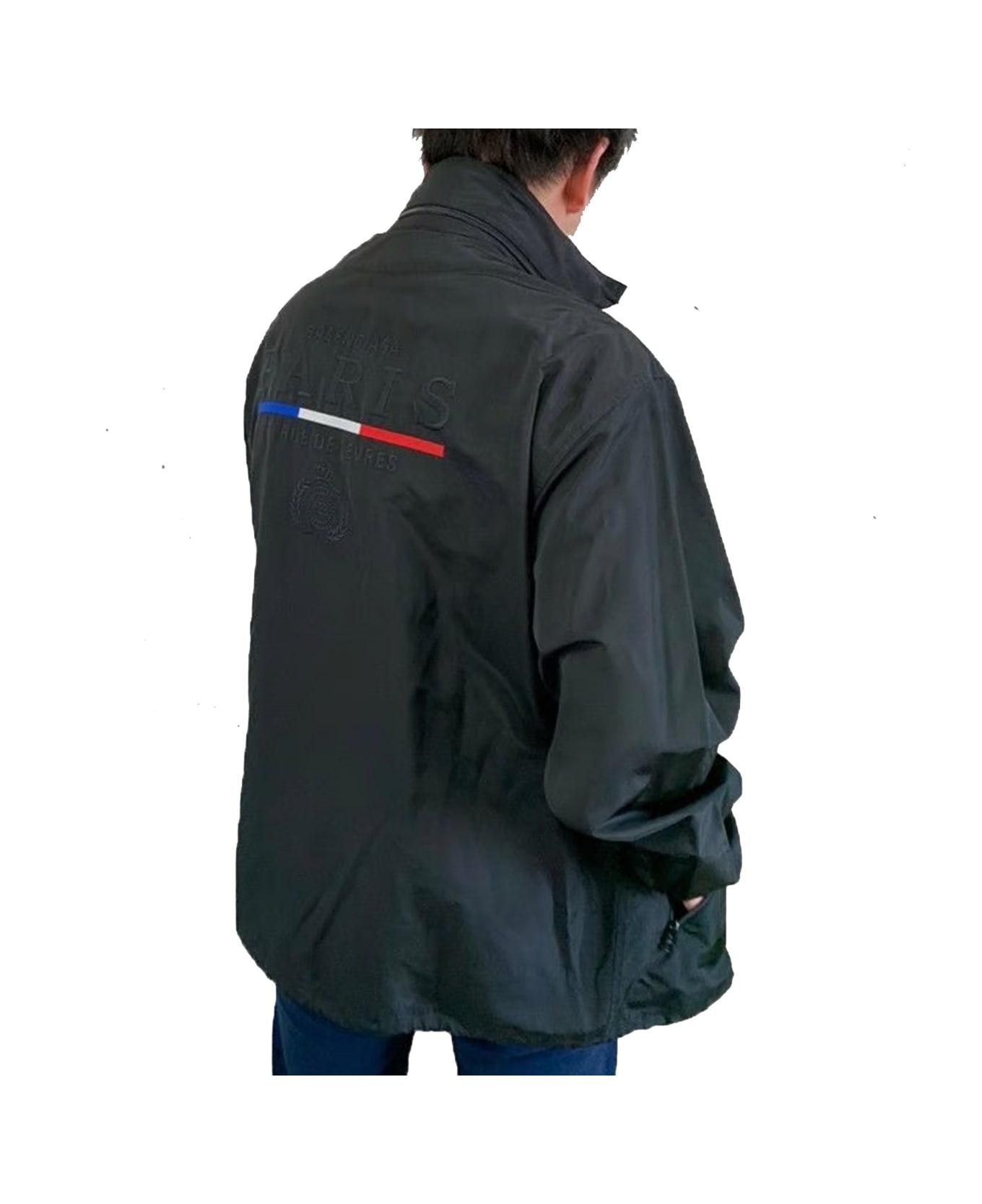 Balenciaga Oversized Windbreaker Jacket - Black ジャケット