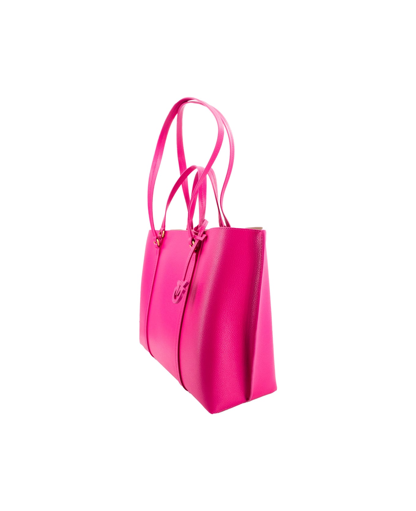Pinko Carrie Big Shopping Bag - PINK PINKO ANTIQUE GOLD