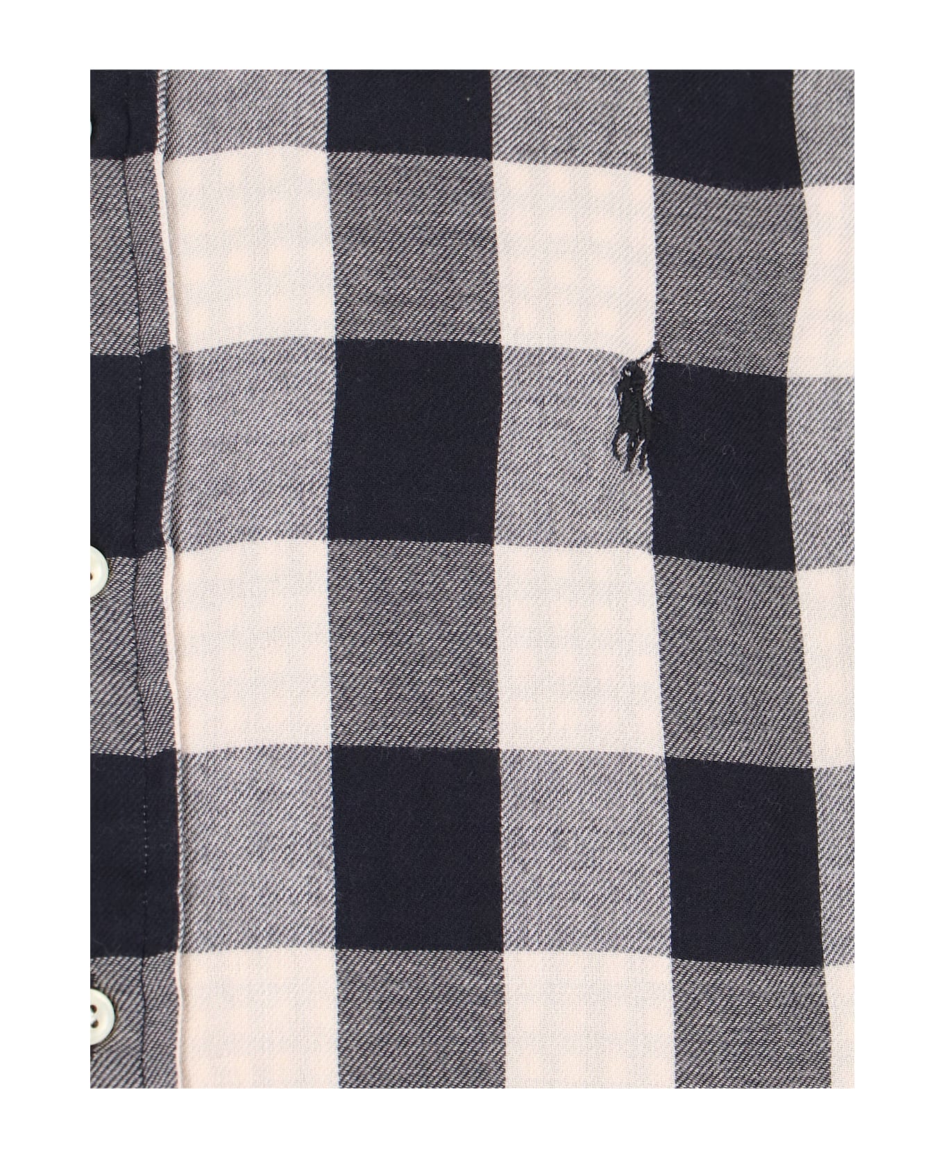 Ralph Lauren Checked Shirt - 1932 CREAM/BLACK