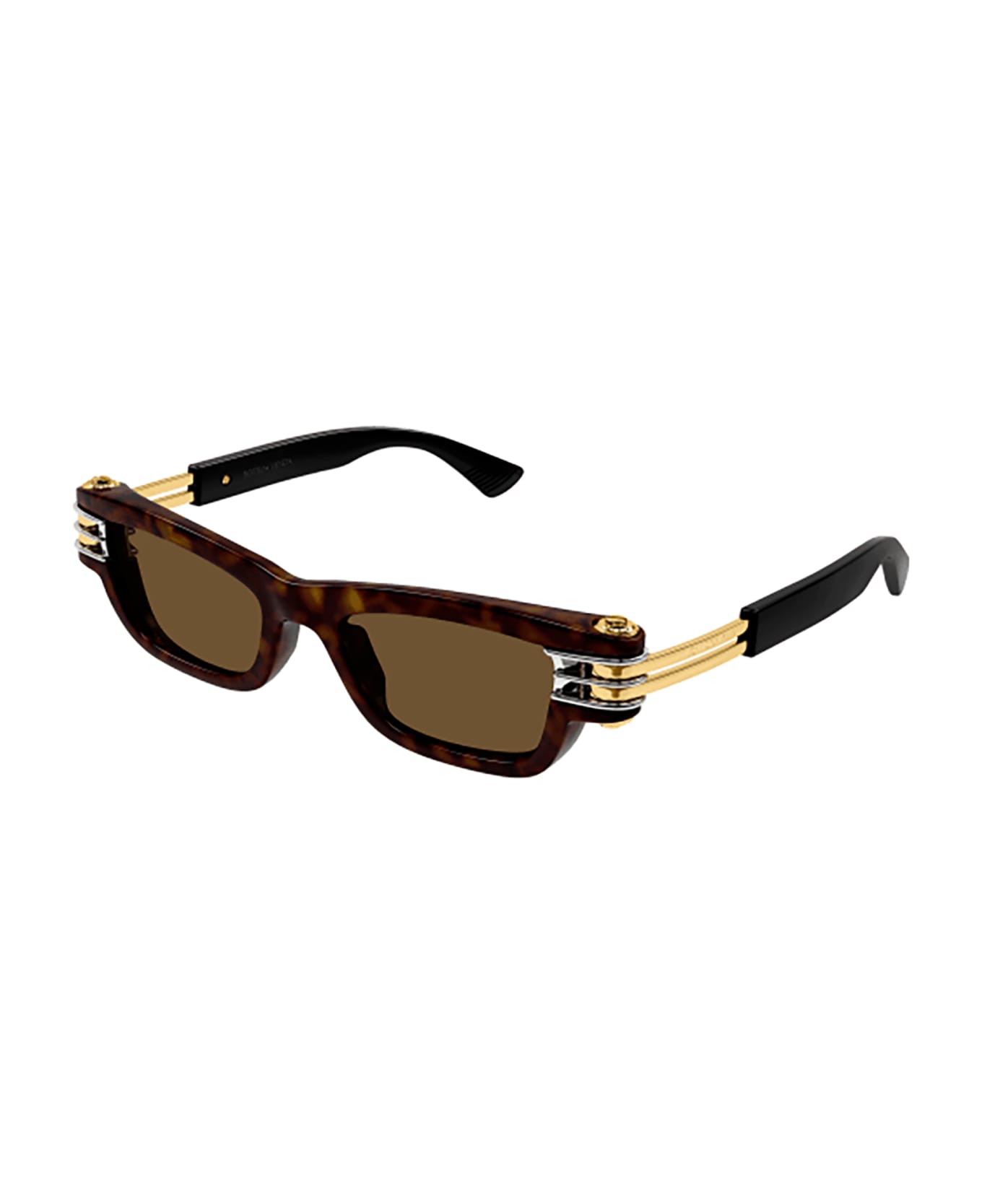 Bottega Veneta Eyewear BV1308S Sunglasses - Havana Gold Brown サングラス