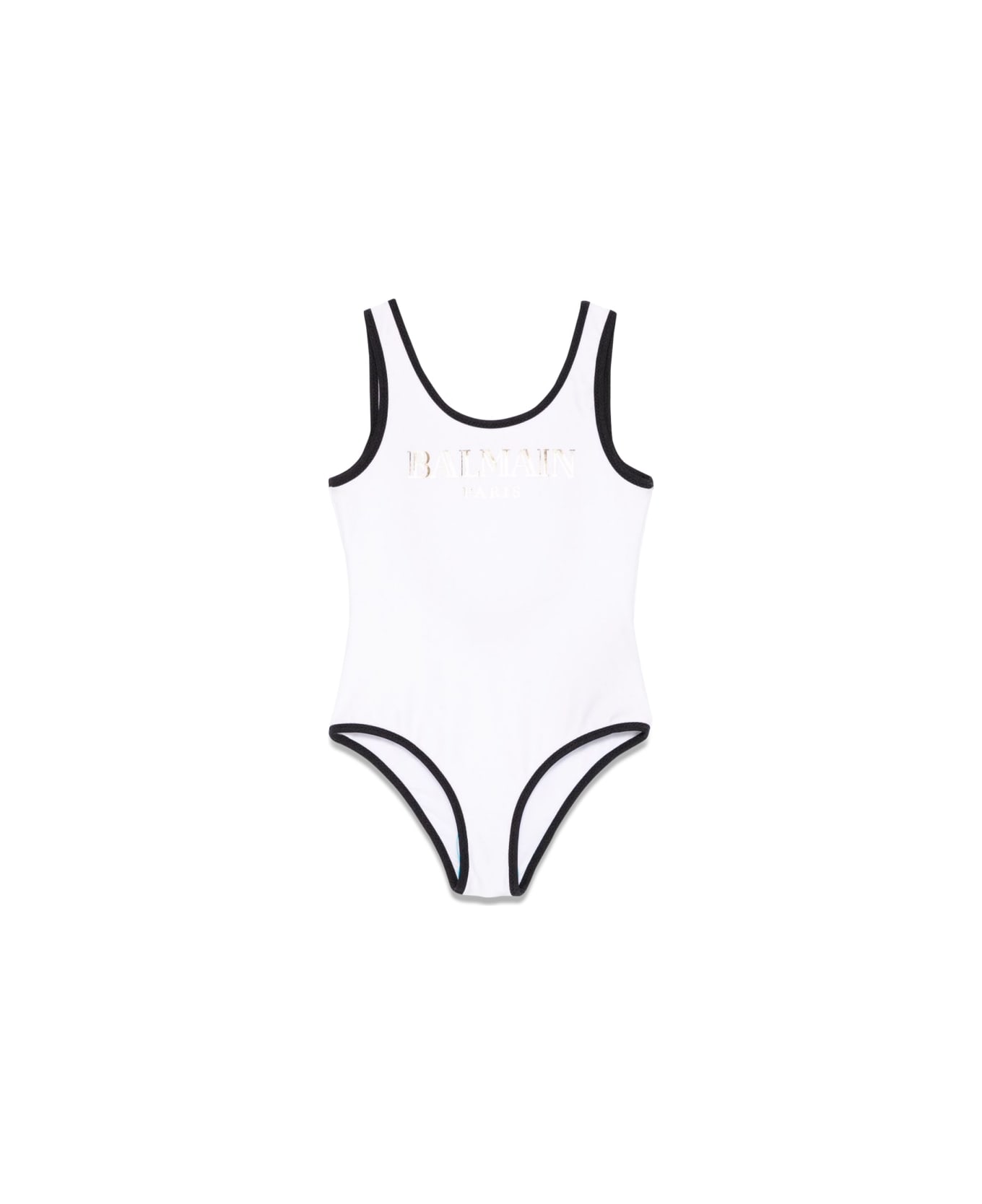 Balmain One-piece Swimsuit - WHITE