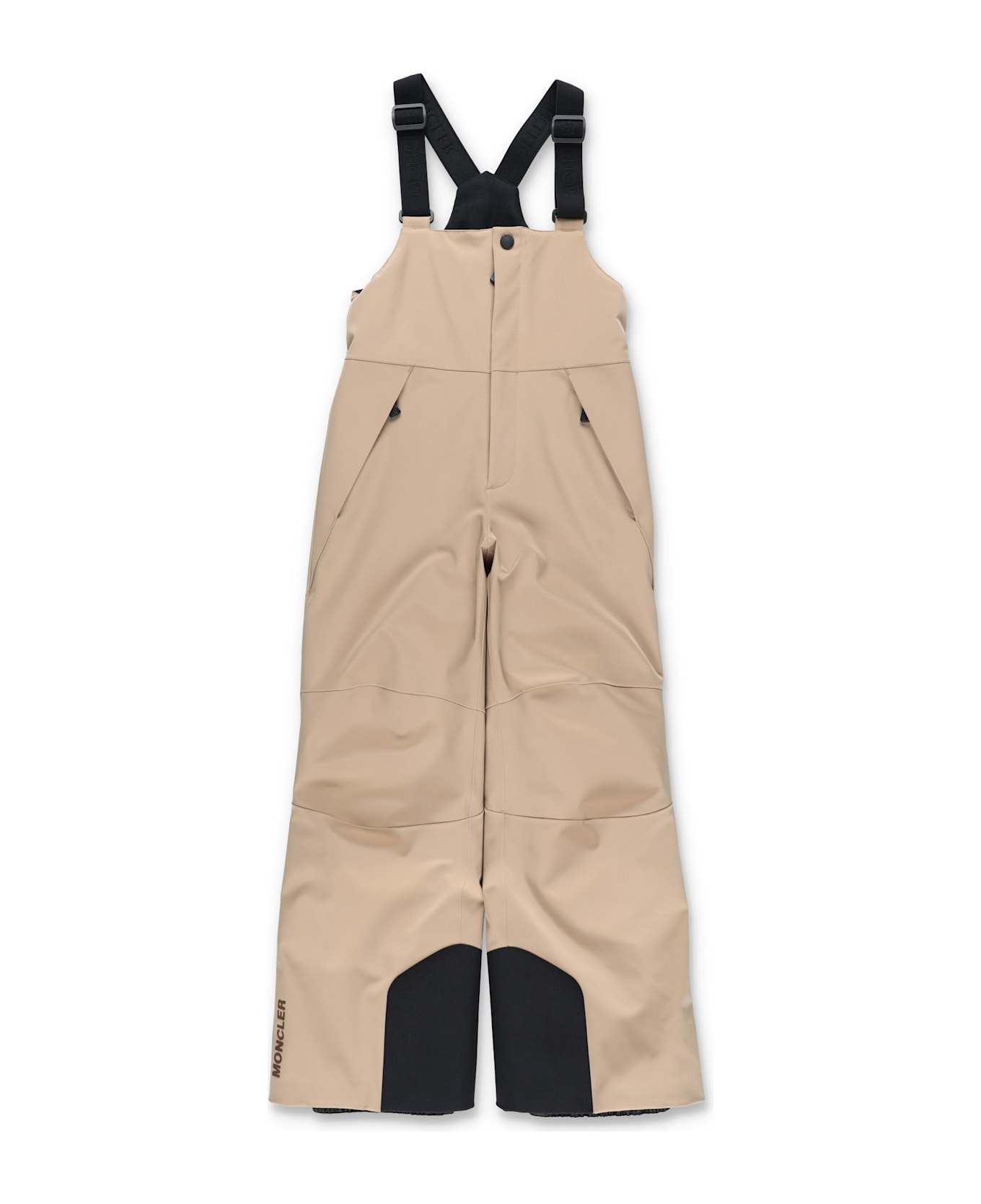 Moncler Grenoble Kids Beige Ski Bib Pants - BEIGE