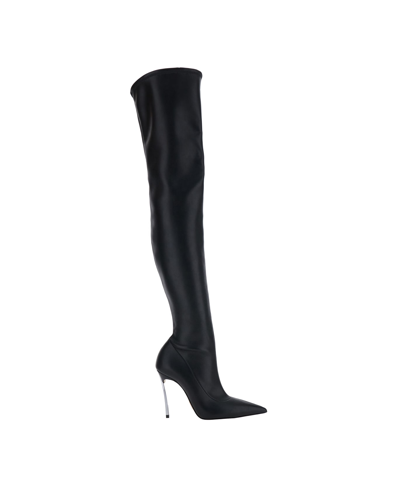 Casadei 
superblade
 Black Over-the-knee Boots With Stiletto Heels In Leather Woman - Black