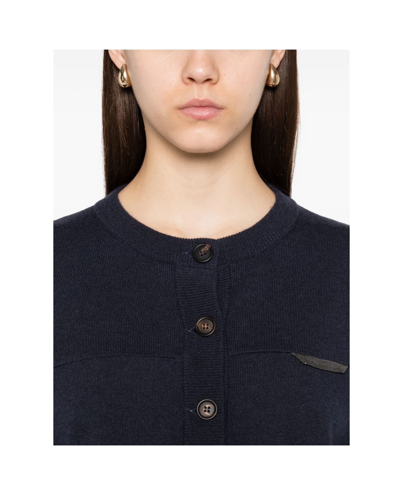 Brunello Cucinelli Cashmere Cardigan - Blue