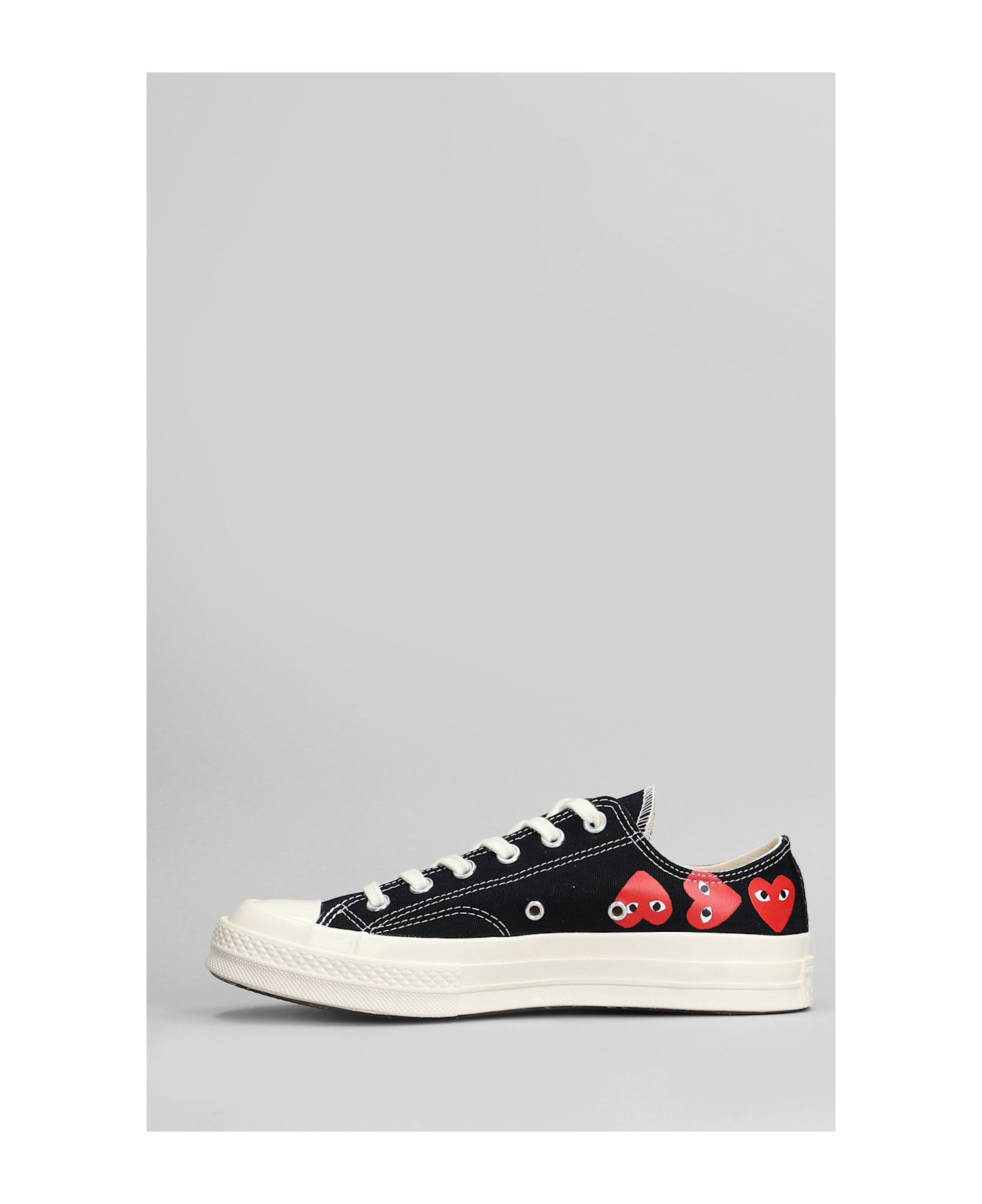 Comme des Garçons Play Chuck 70 Cdg Low Sneakers In Black Cotton - black