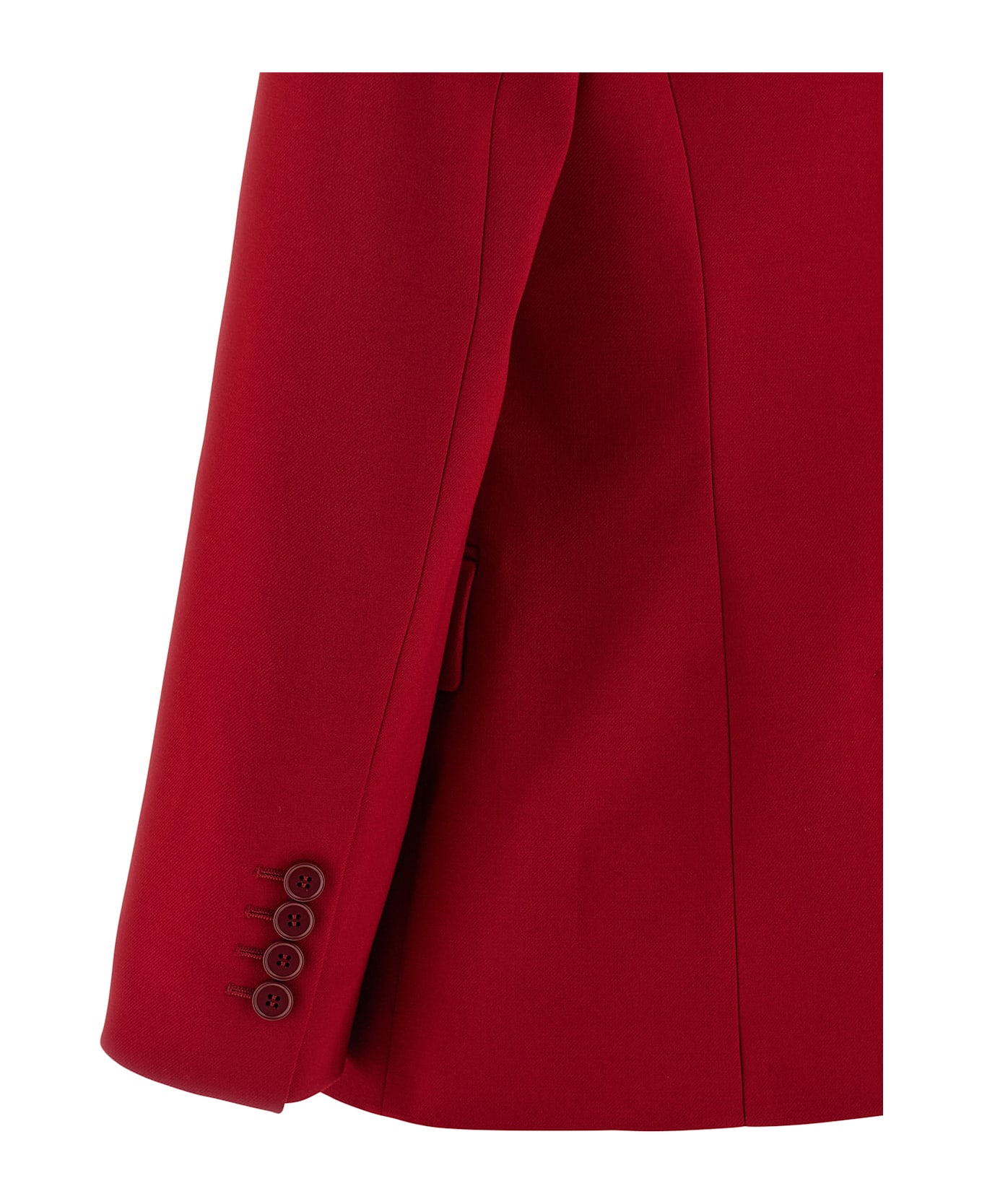 Alexander McQueen Single-breasted Blazer - Red