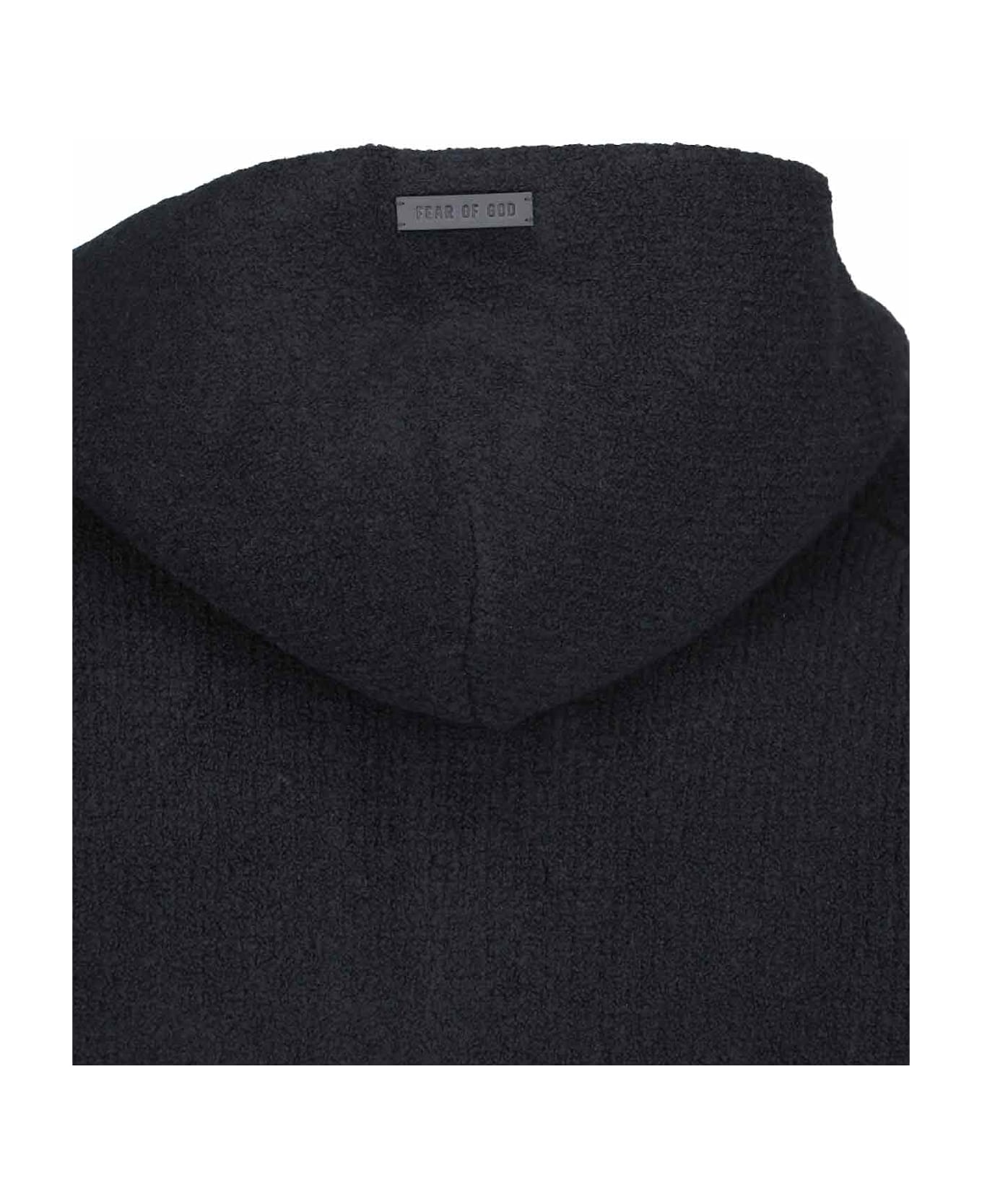 Fear of God 'polo Bouclé Sweatshirt - Black  