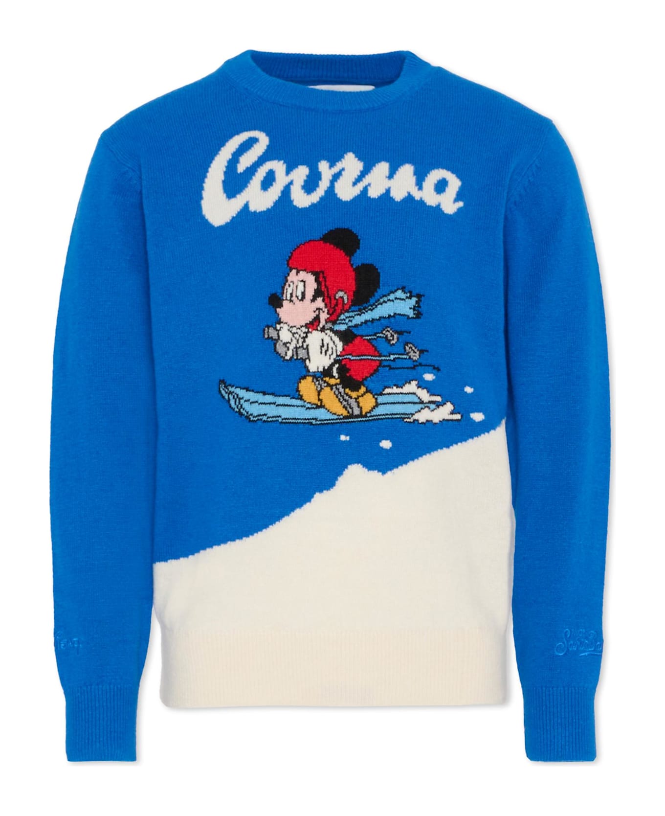 MC2 Saint Barth Light Blue Sweater For Boy With Mickey Mouse - Light Blue