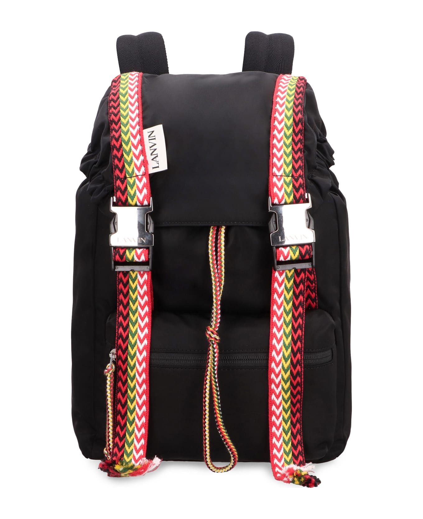 Lanvin Nano Curb Nylon Backpack - black