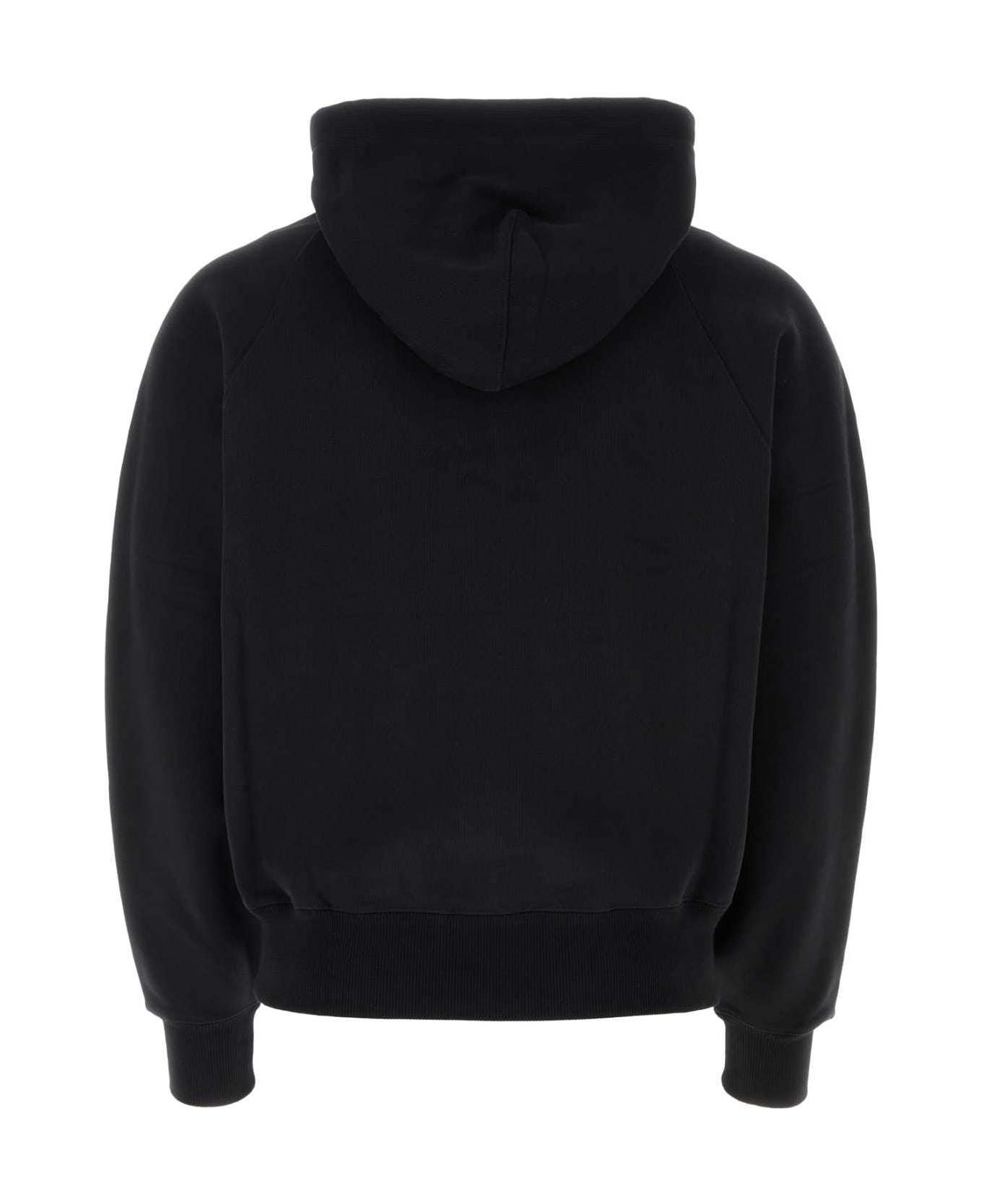 Ami Alexandre Mattiussi Black Stretch Cotton Sweatshirt - BLACK