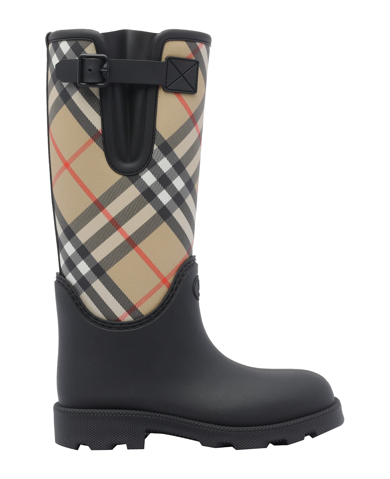 Burberry Marsh Print Boots - Black