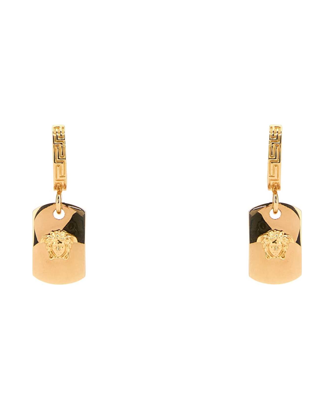Versace Gold Metal Medusa Earrings - VERSACEGOLD