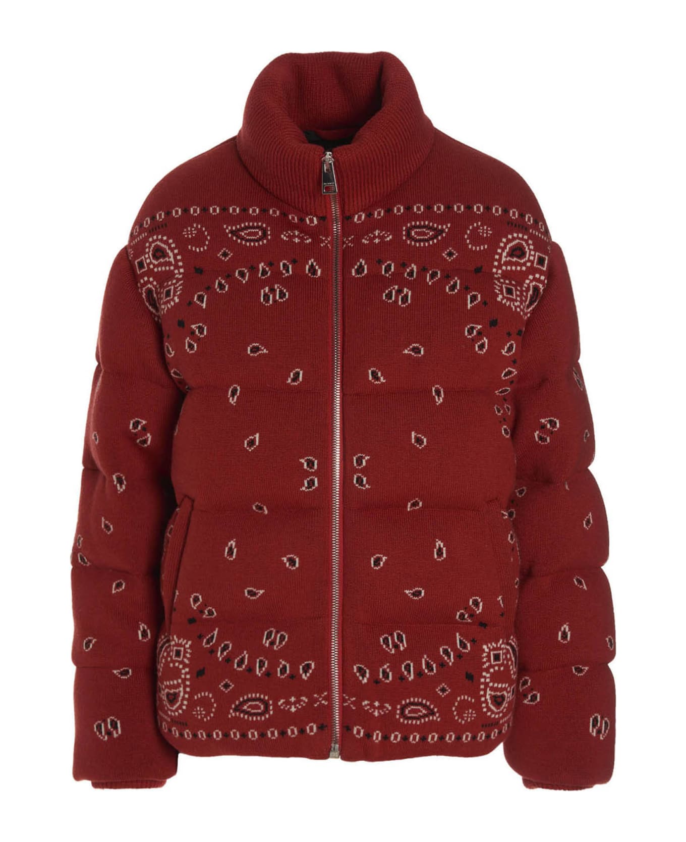 Alanui 'bandana Puffer Jacket - Red