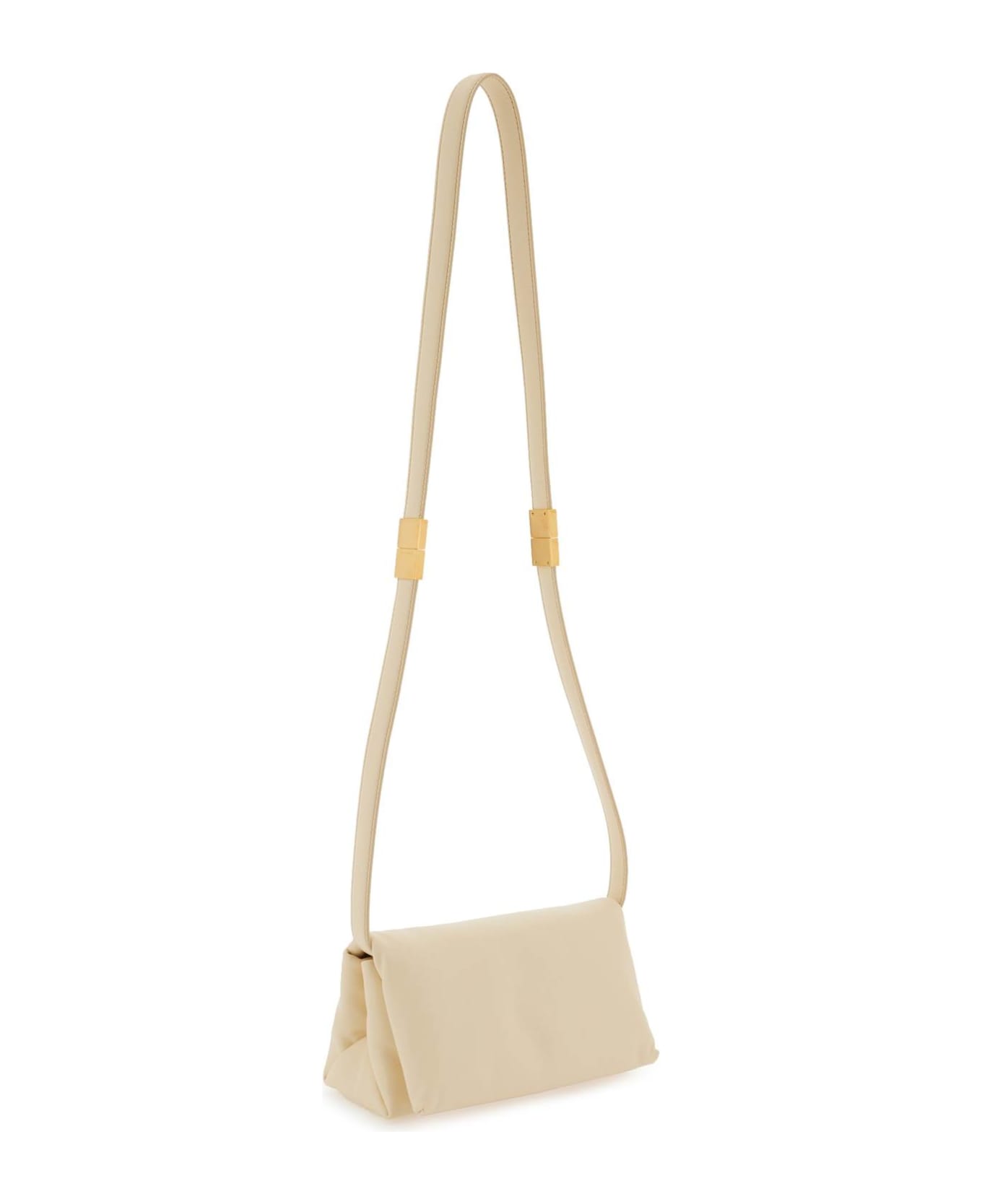 Marni Small Prisma Bag In Ivory Leather - IVORY