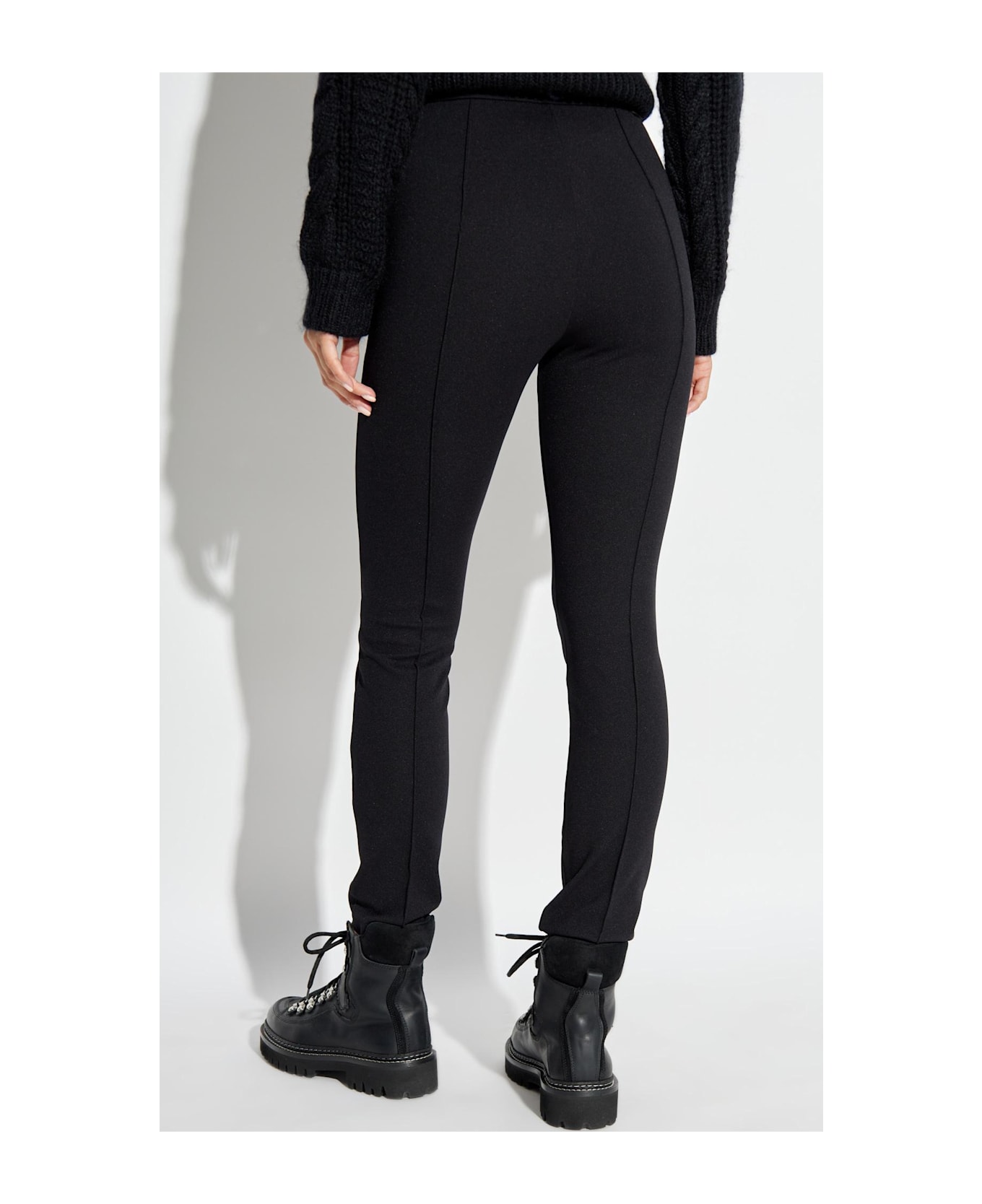 Moncler Pants With Pleats - Black