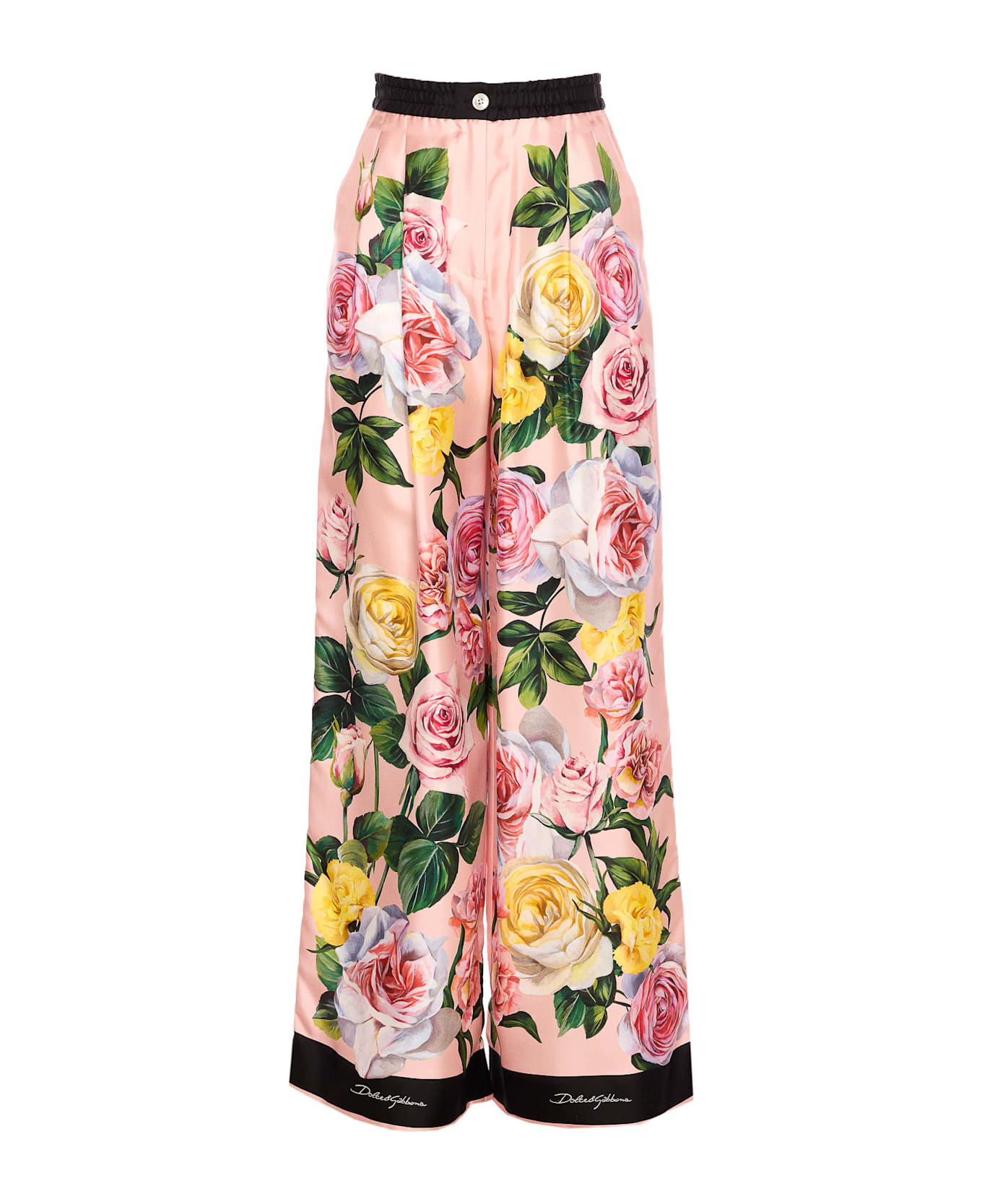 Dolce 
Gabbana Peonie And Rose Print Pants - Pink