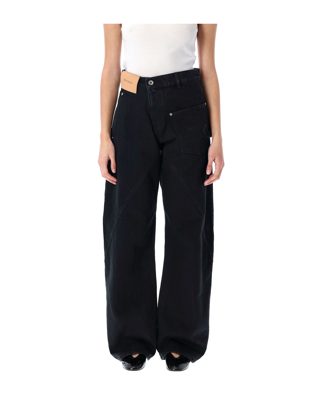 J.W. Anderson Twisted Denim - BLACK