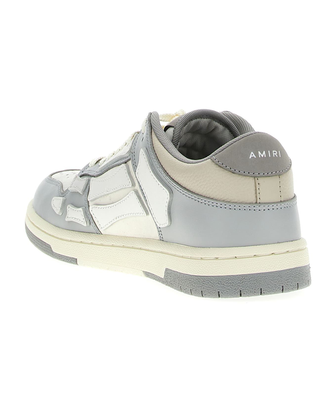 AMIRI 'skel Top Low' Sneakers - GREY/WHITE