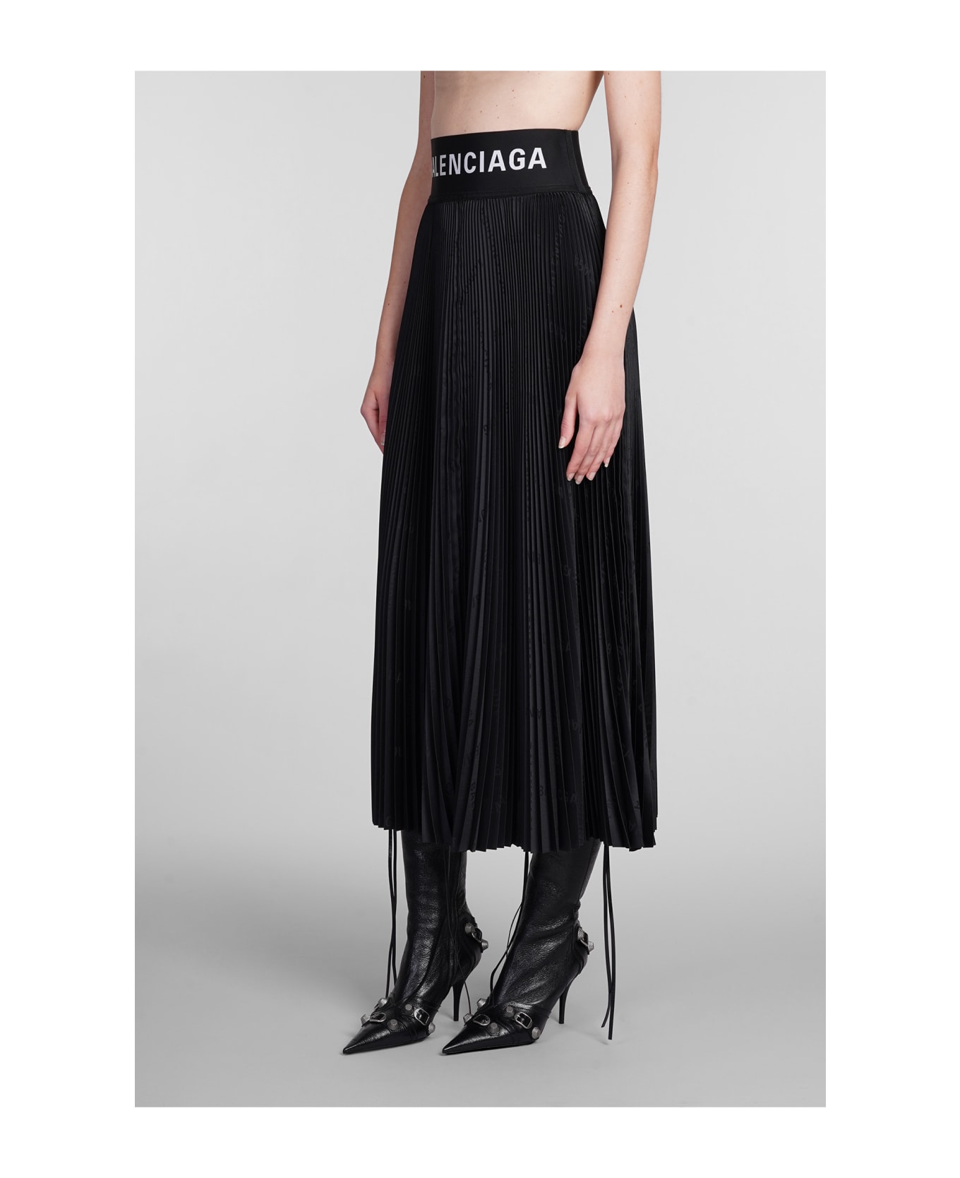 Balenciaga Skirt In Black Polyester - black スカート