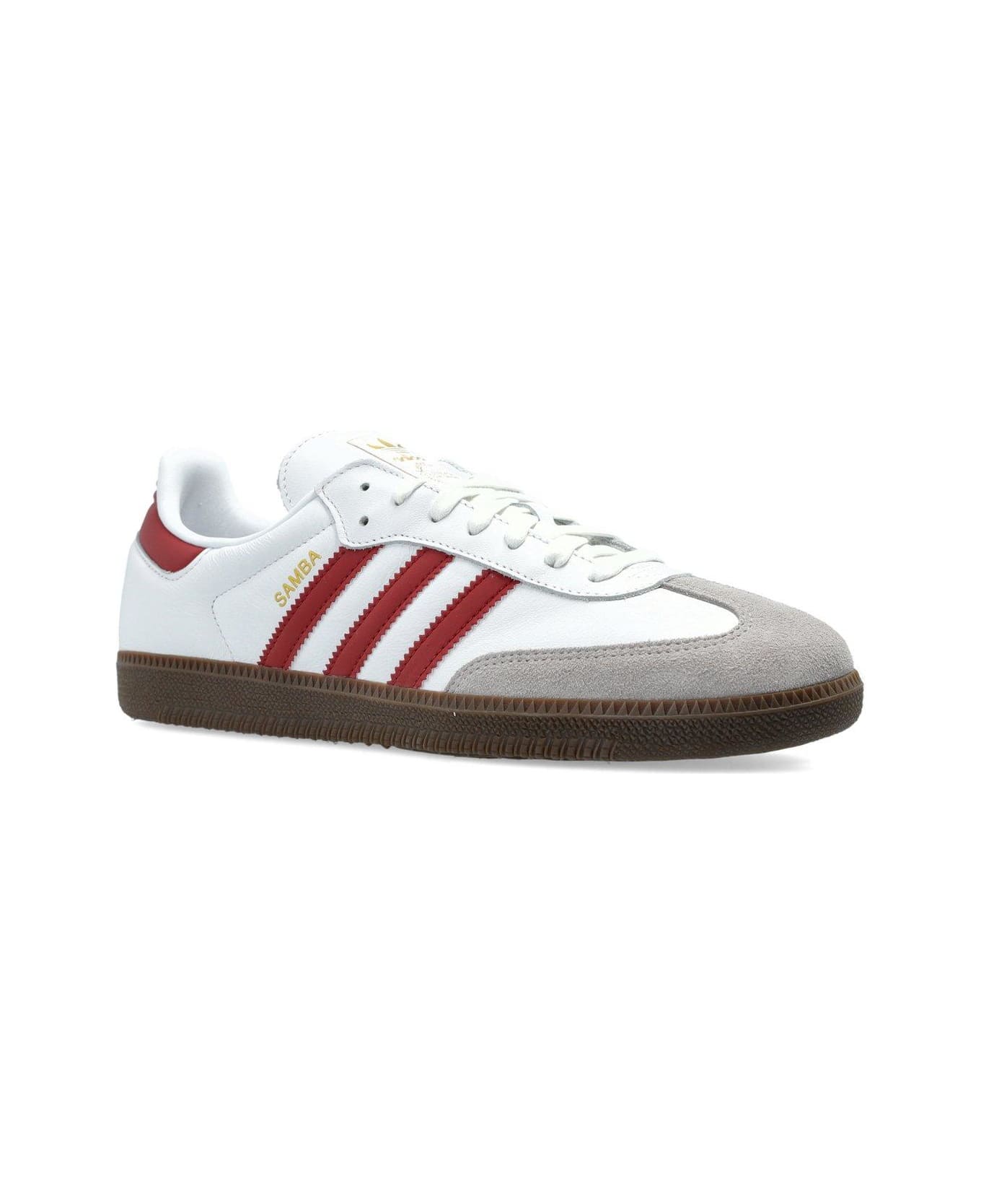Adidas Samba Og Low-top Sneakers - WHITE/RED