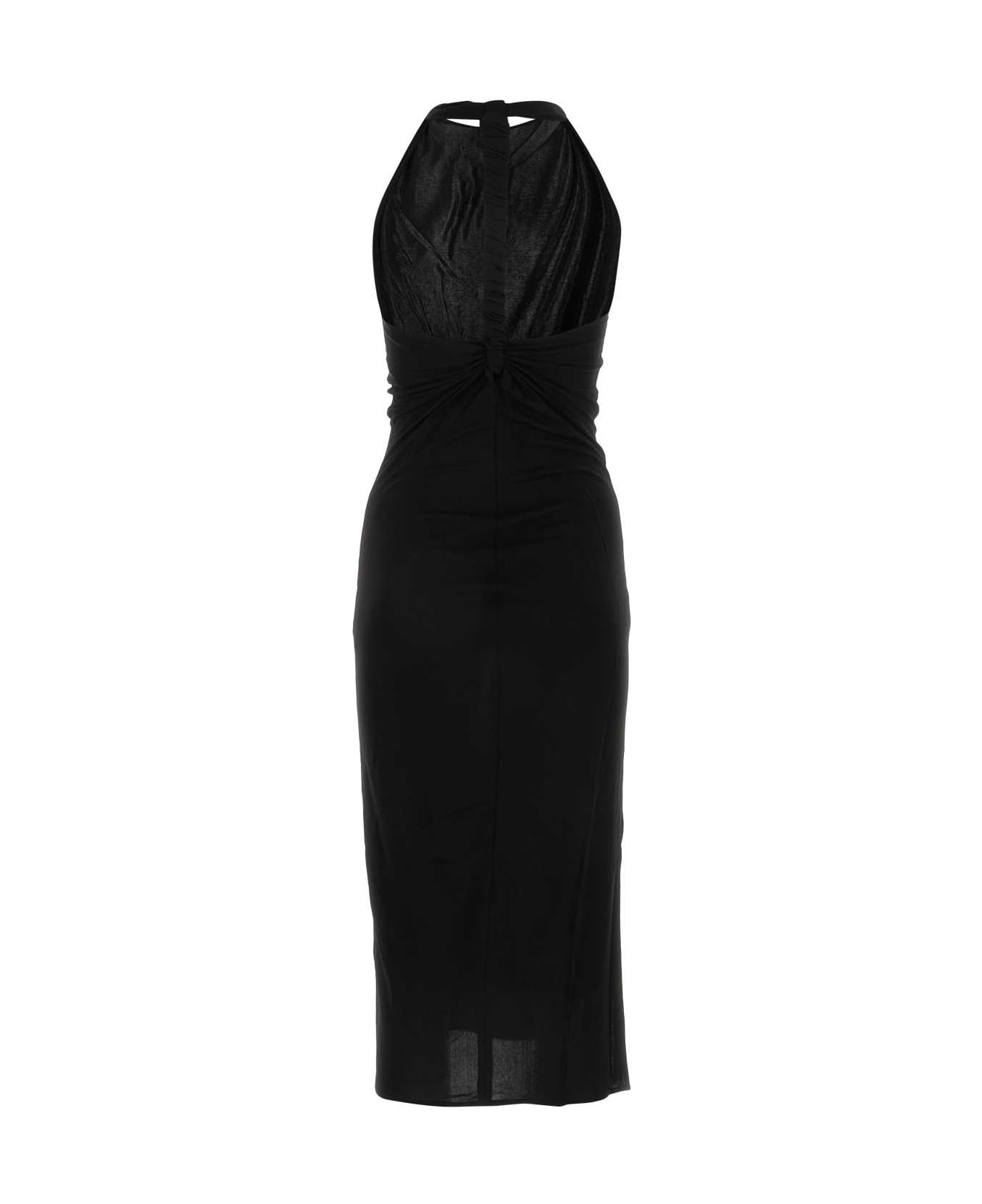 Helmut Lang Black Viscose Dress - Black