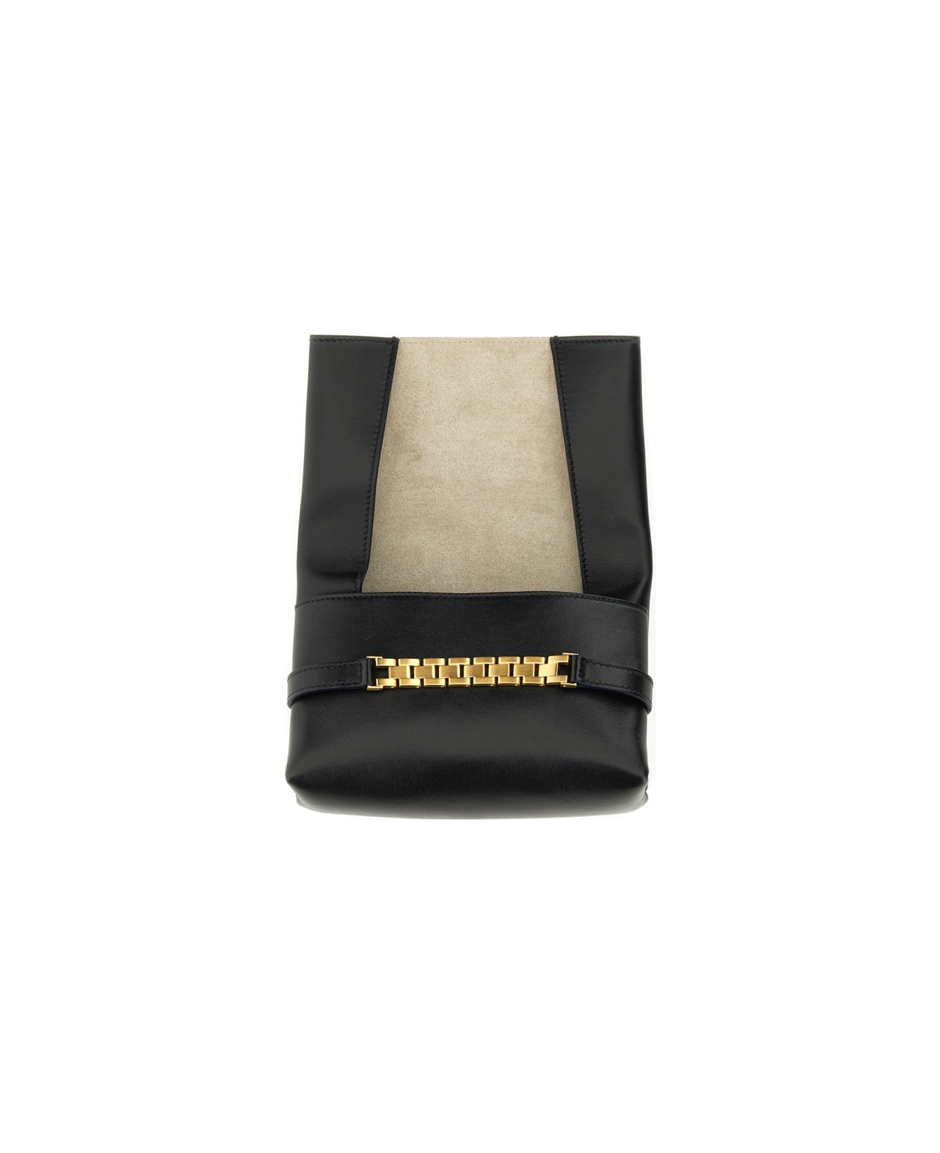 Victoria Beckham Mini Clutch Bag With Shoulder Strap - BLACK
