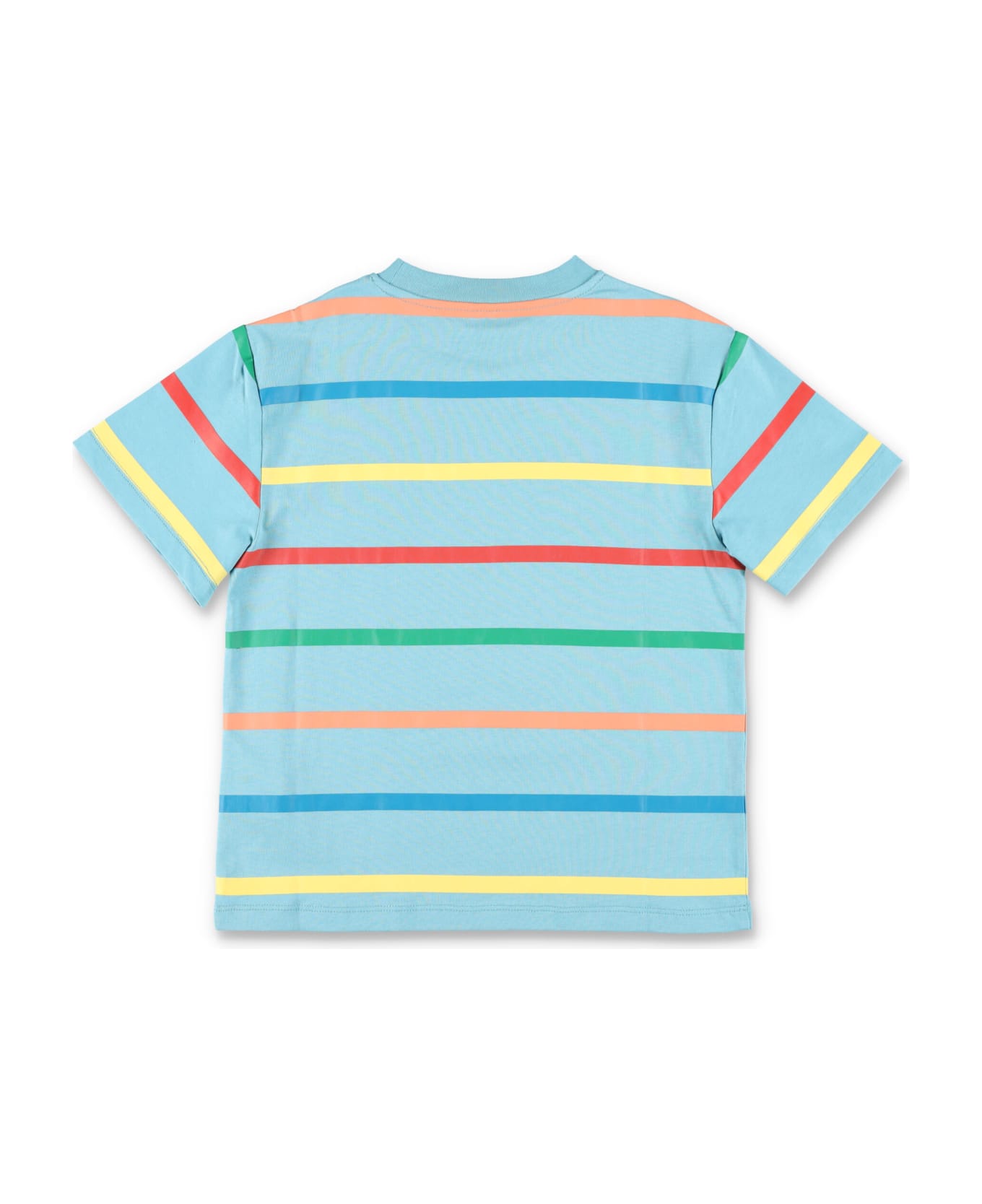 Stella McCartney Kids Logo Striped T-shirt - BLUE