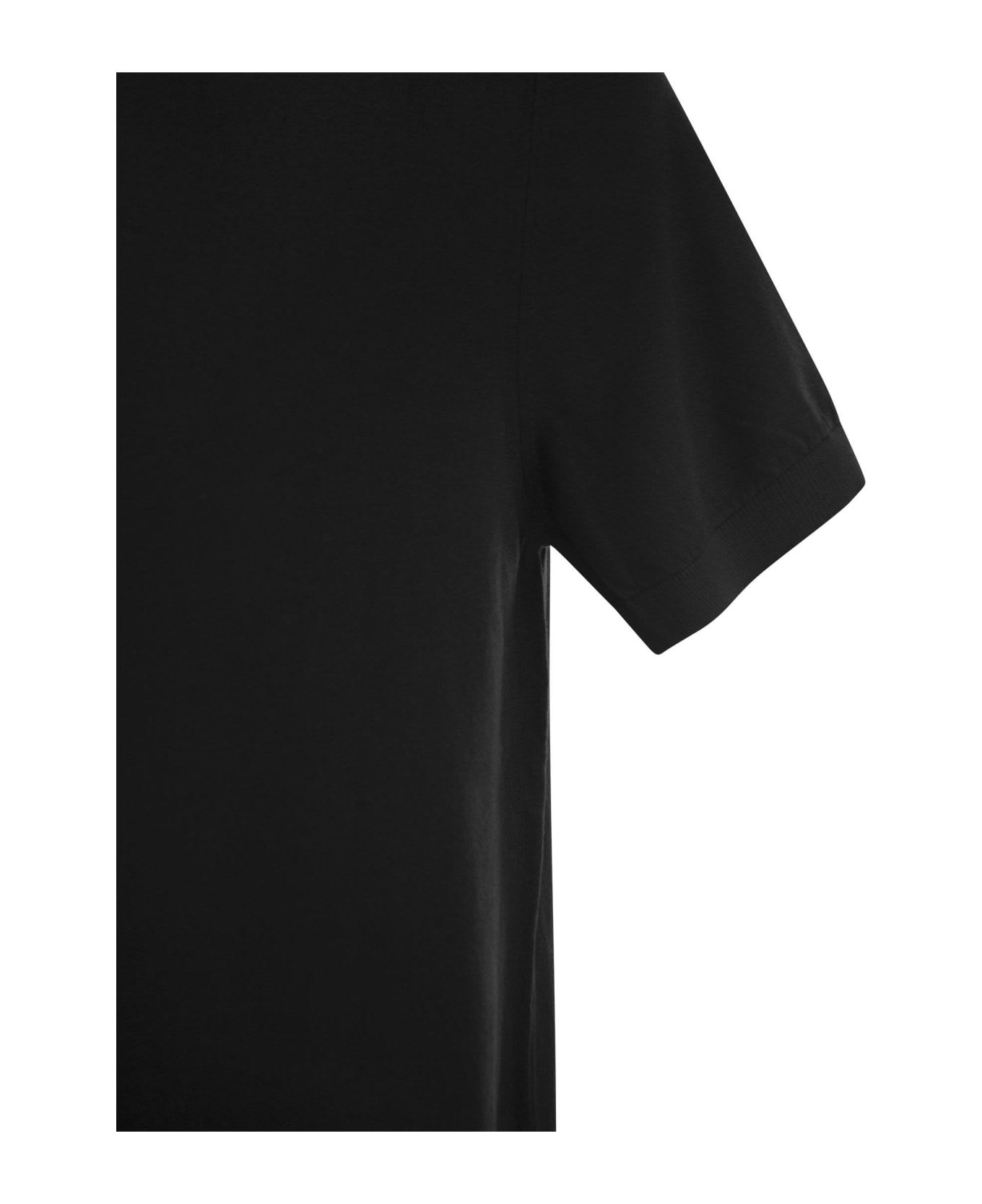 Fedeli Cotton T-shirt - BLACK シャツ