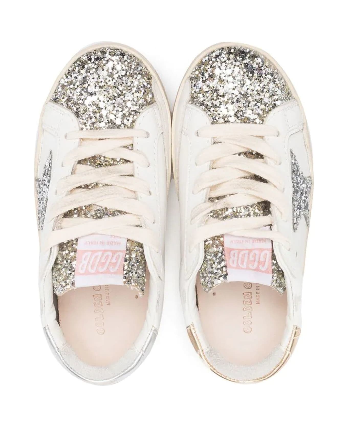 Golden Goose White Leather Sneakers - Bianco