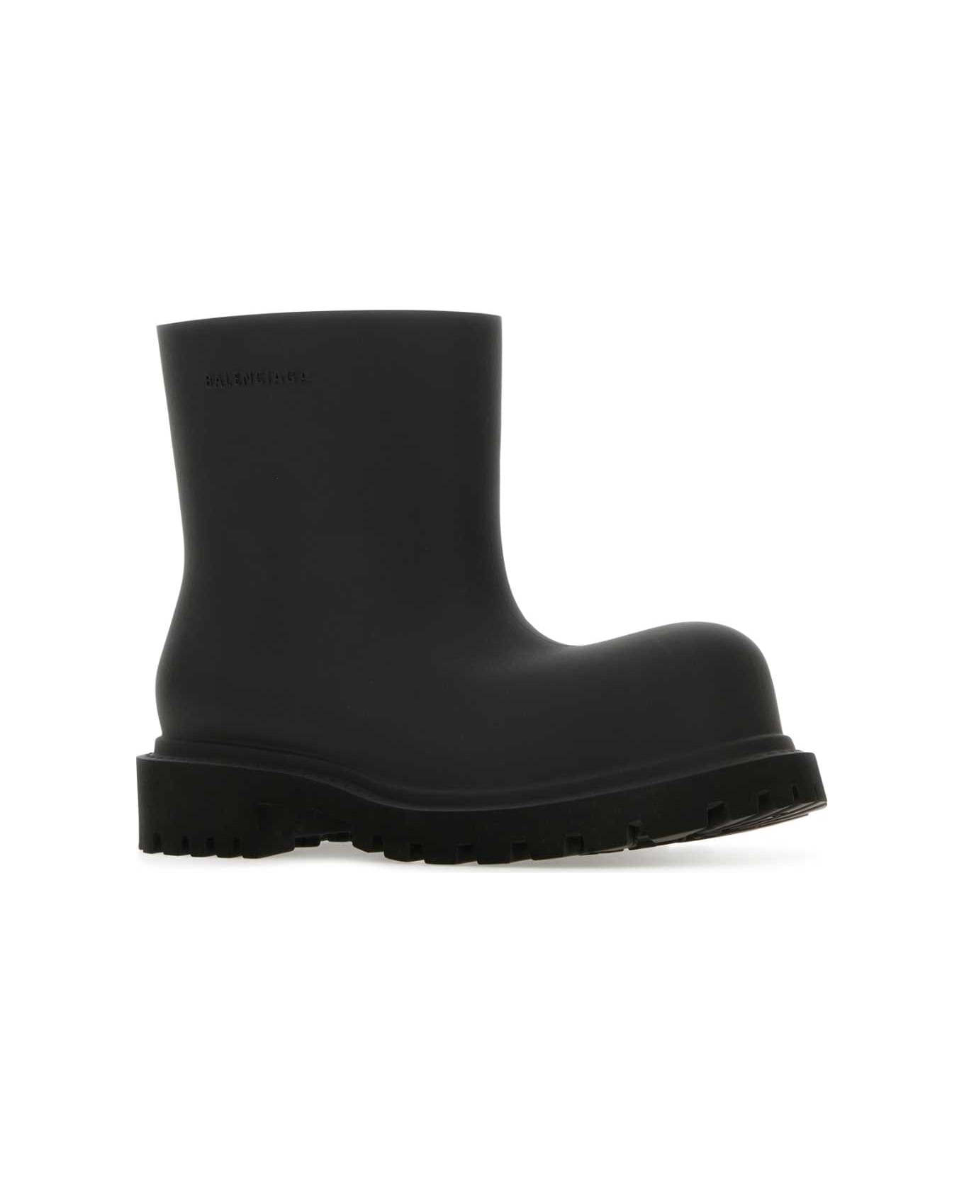 Balenciaga Black Eva Steroid Ankle Boots