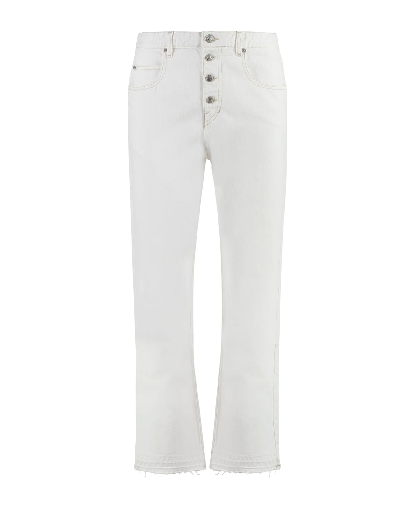 Marant Étoile Belden Straight-leg Jeans - White デニム