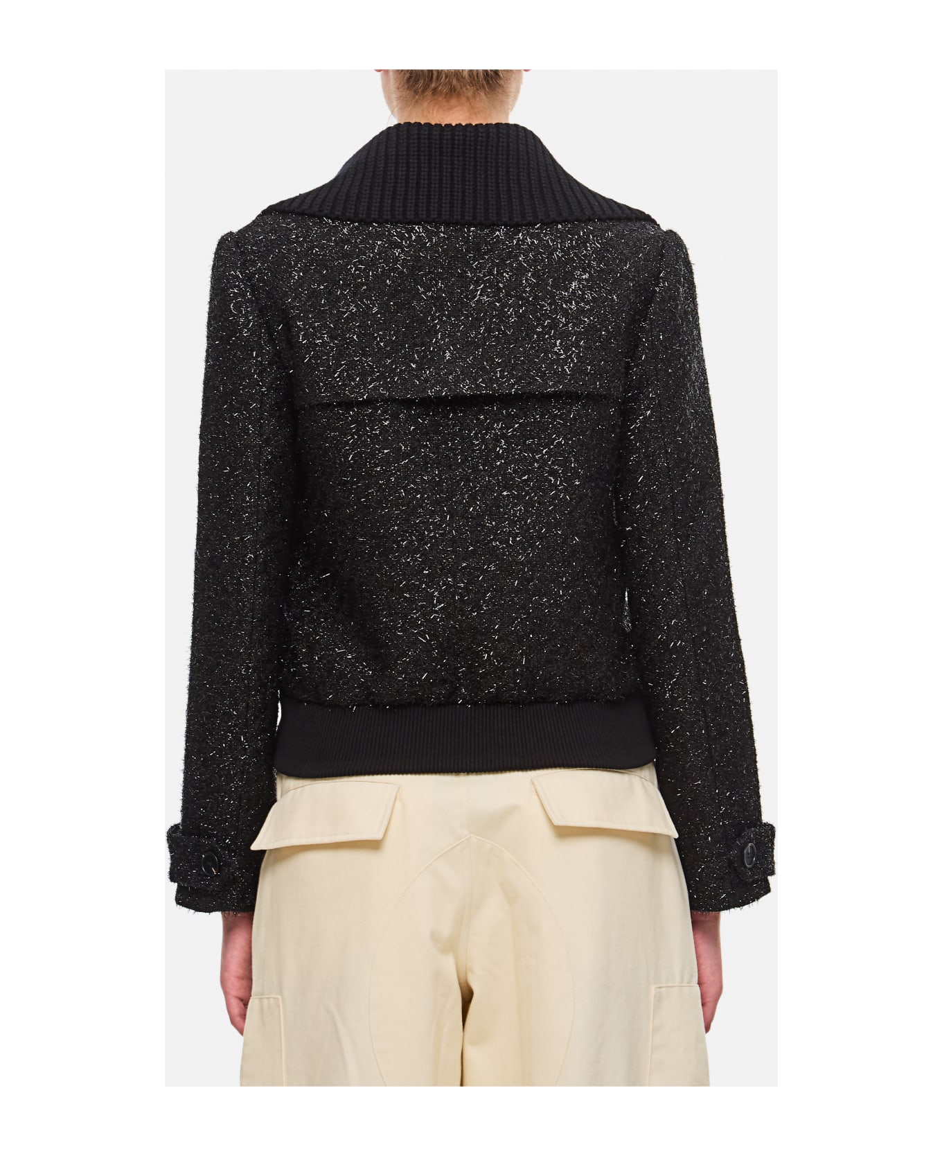 self-portrait Tinsel Boucle Bomber Jacket | italist, ALWAYS