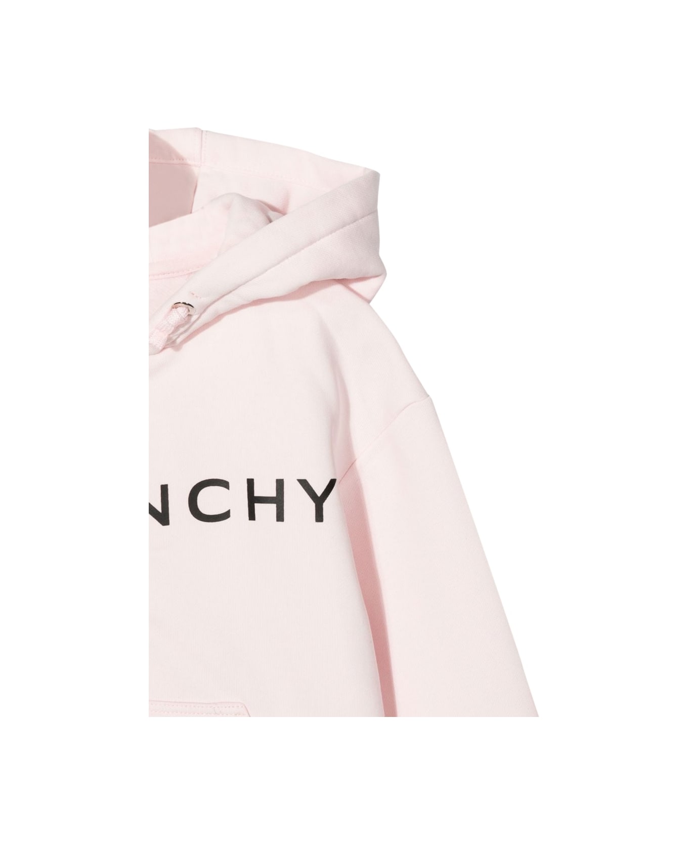 Givenchy Zipper Hooded Cardigan With Logo - PINK