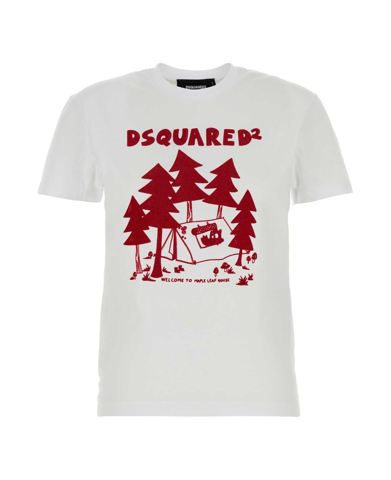 Dsquared2 White Cotton Just Right T-shirt - White