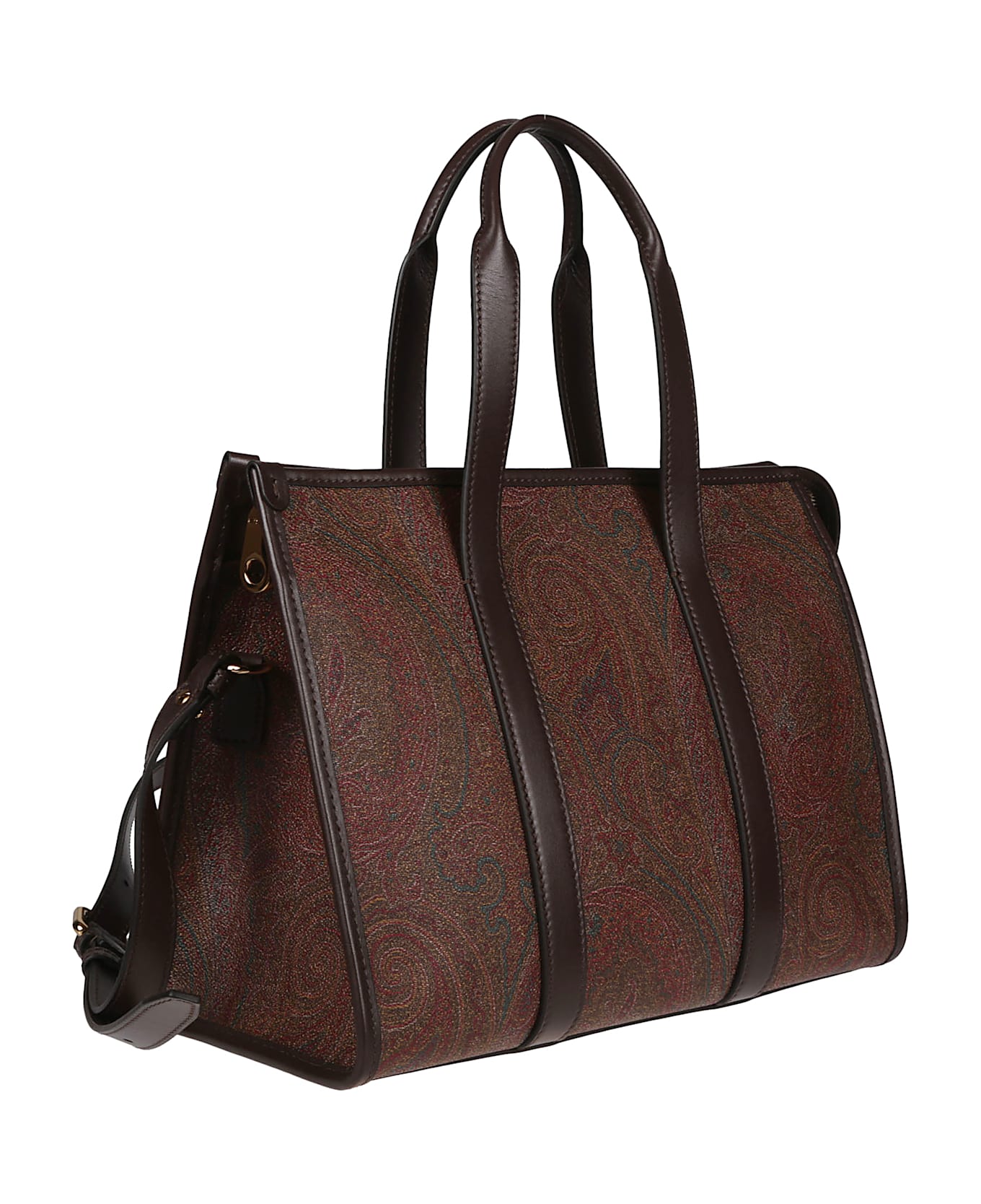 Etro Medium Top Handle Bag - Marrone