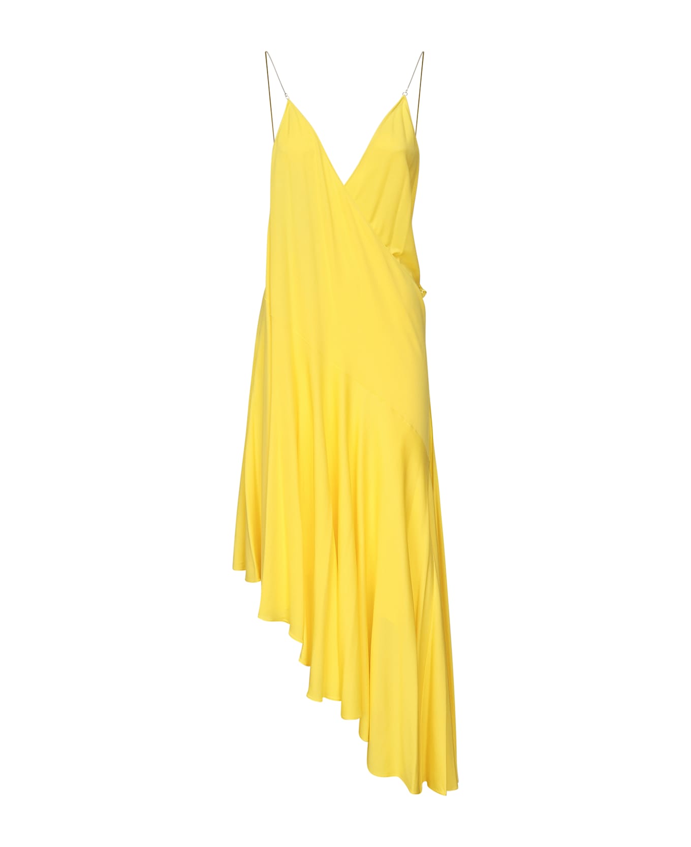 Alaia Asymmetrical Jersey Undershirt - JAUNE ACIDULE