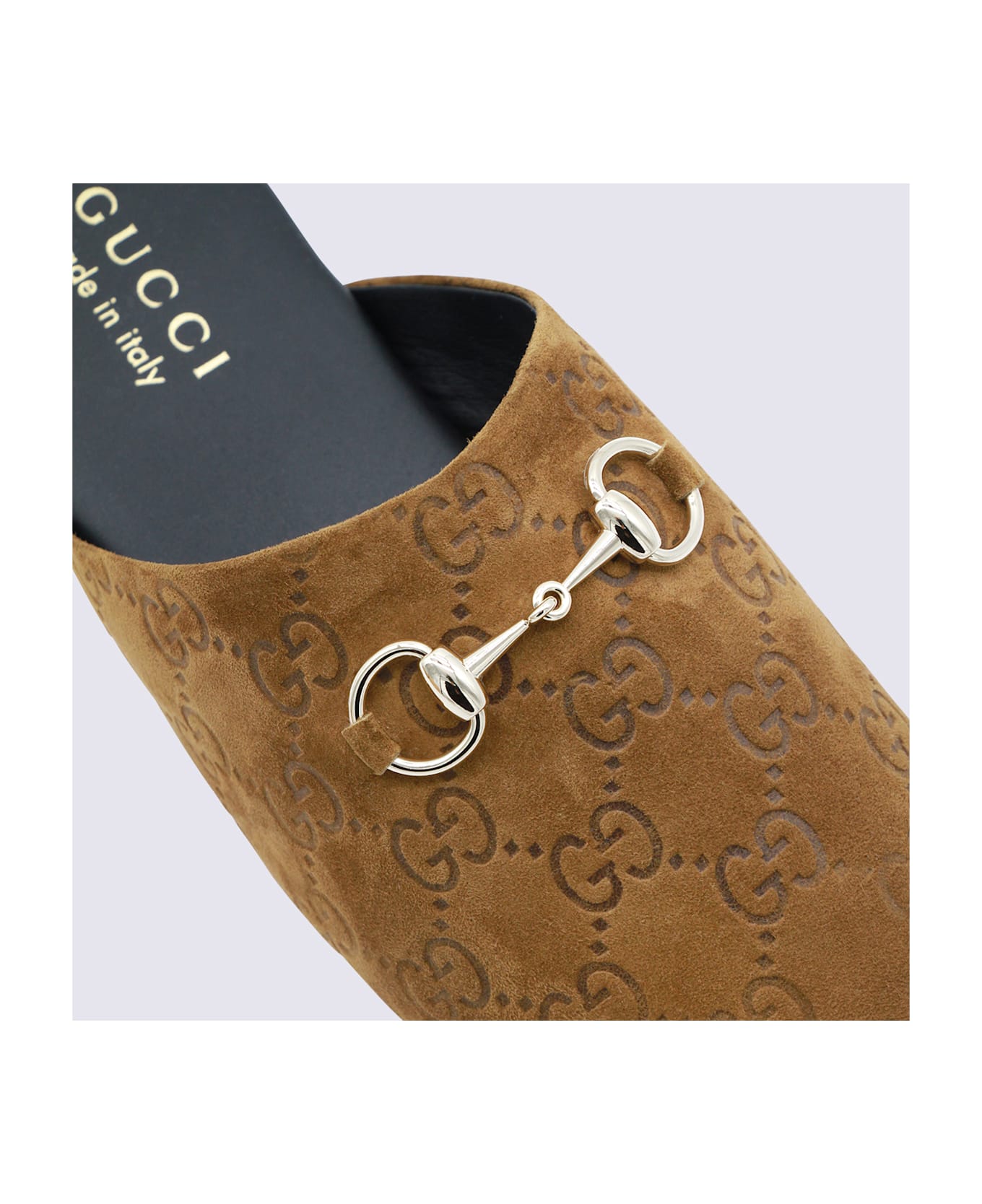 Gucci Brown Leather Flats - Brown