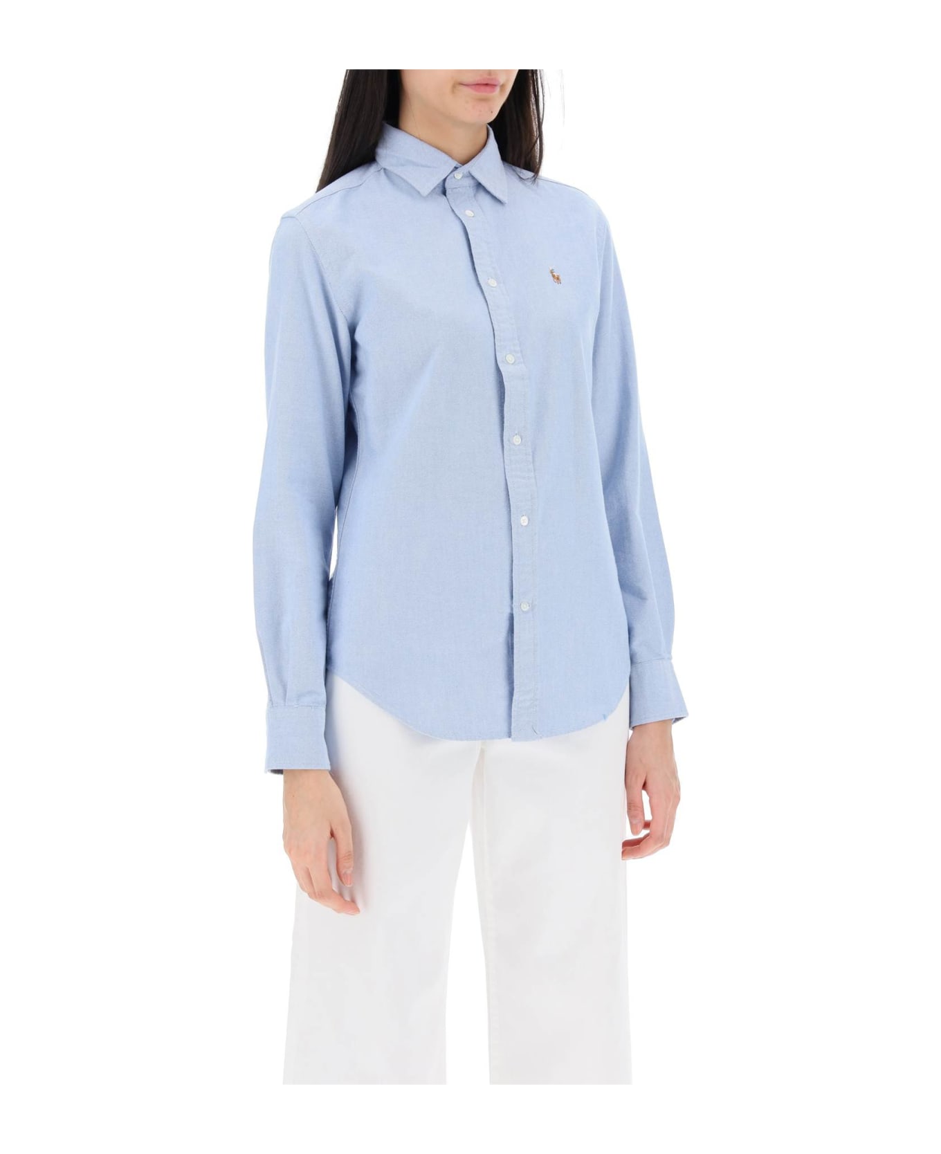 Polo Ralph Lauren Shirt With Pony - Light Blue
