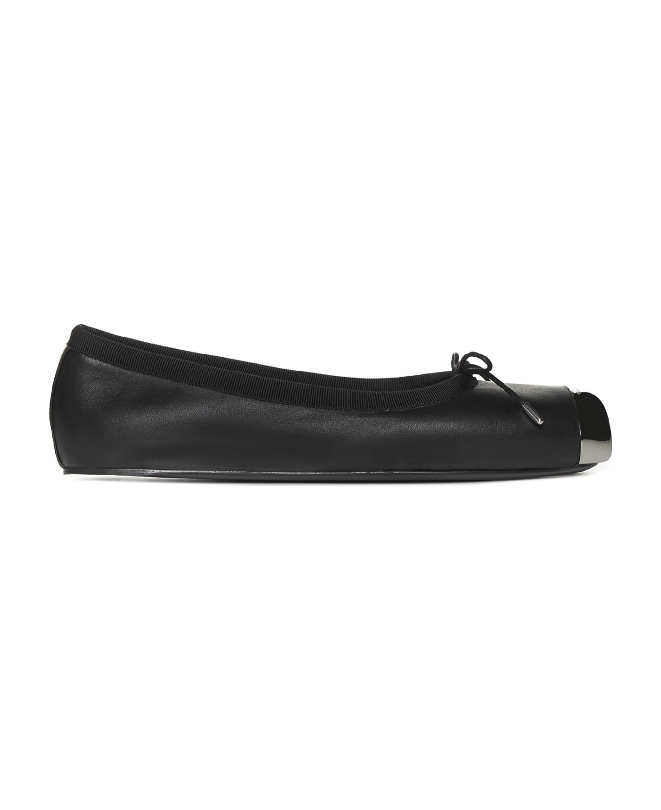 Alexander McQueen Flat Shoes - Black silver
