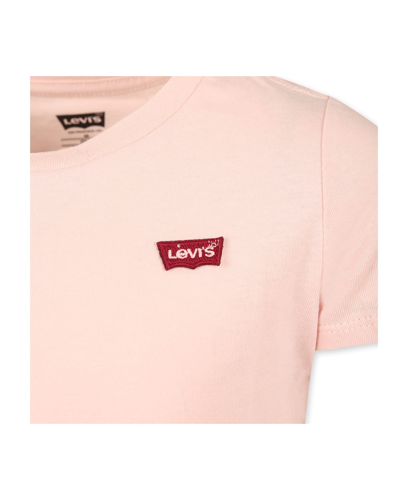 Levi's Pink T-shirt For Girl With Logo - Pink