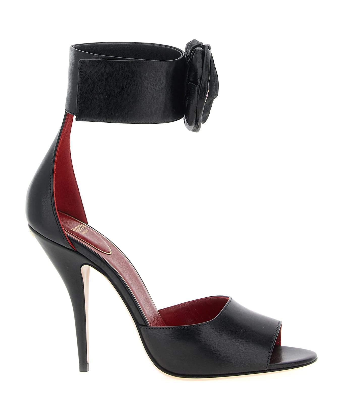 Valentino Garavani 
drip Rose
 Sandals - Black  