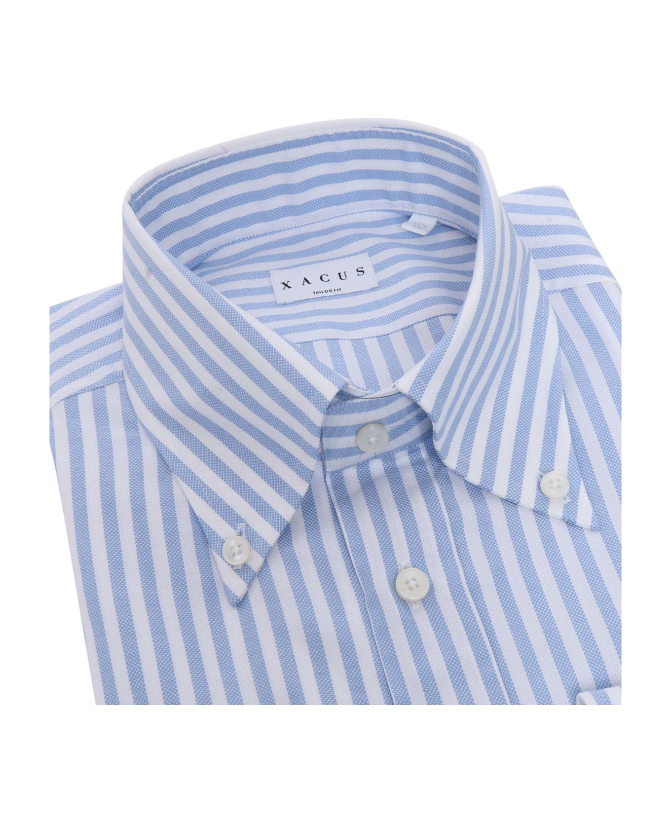 Xacus Light Blue Striped Shirt - MULTICOLOR