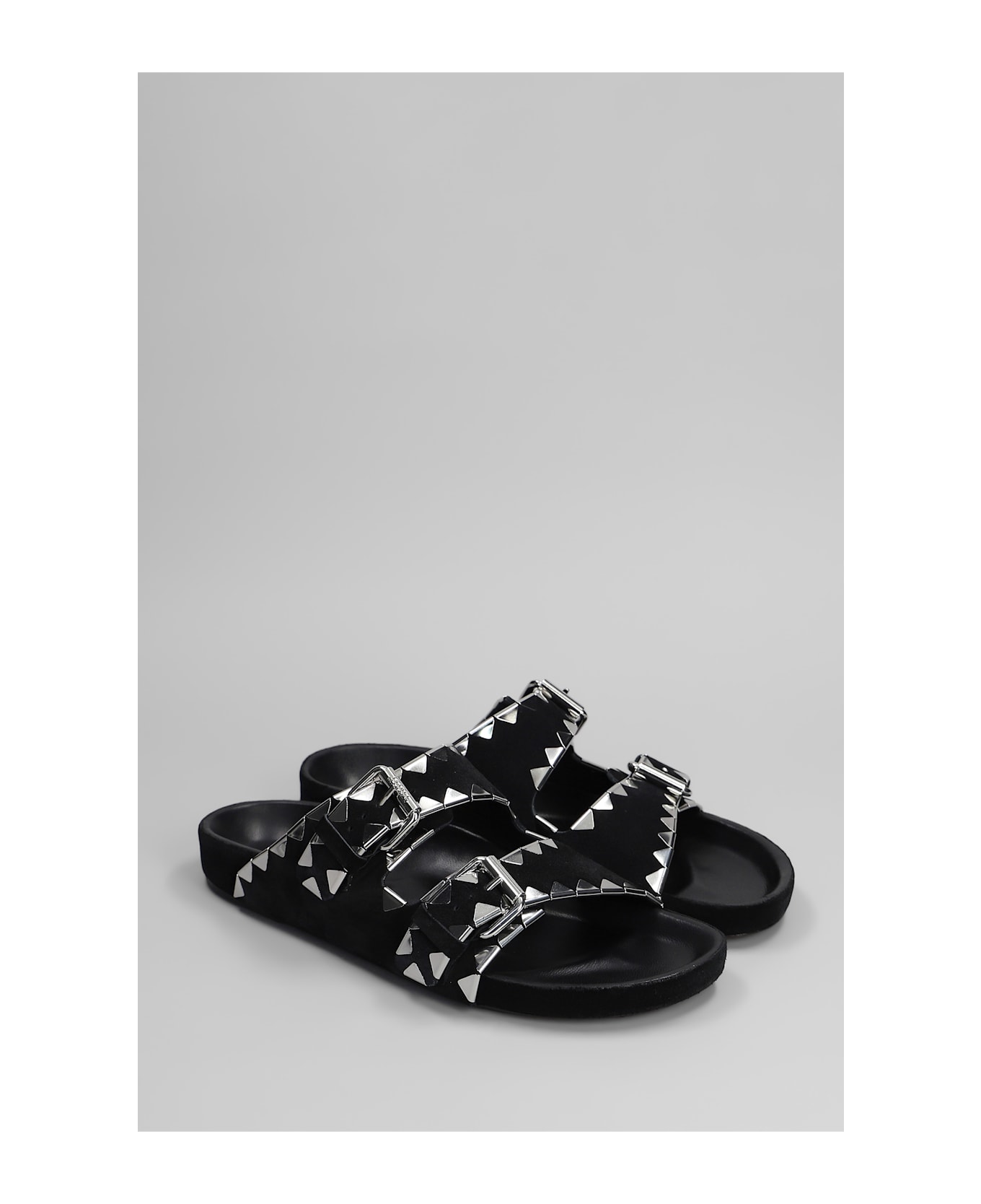 Lennyo Flats In Black Suede - Thumbnail 3
