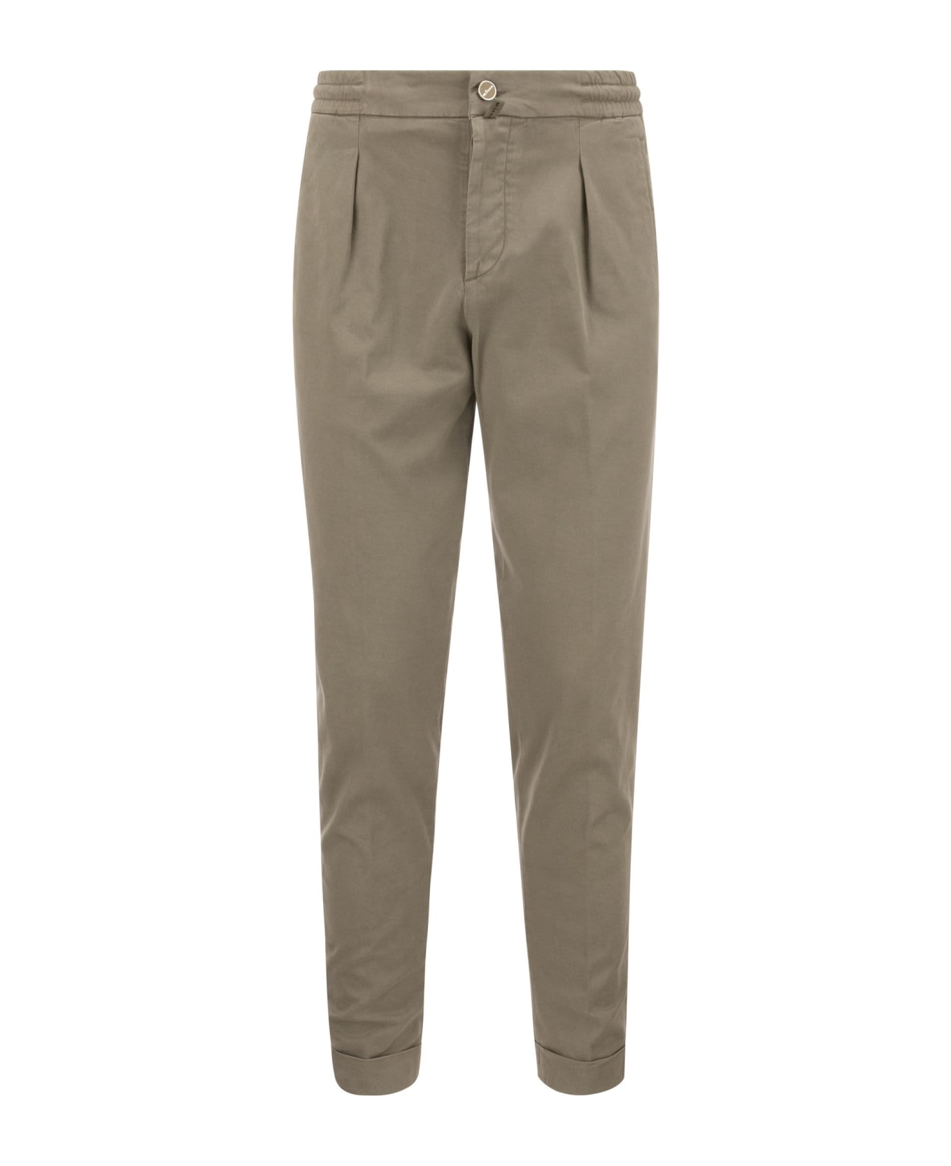 Kiton Trousers With Pence - Dove Grey