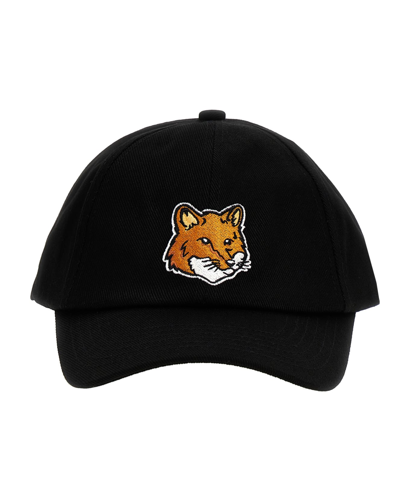 Maison Kitsuné 'large Fox Head' Cap - Black  