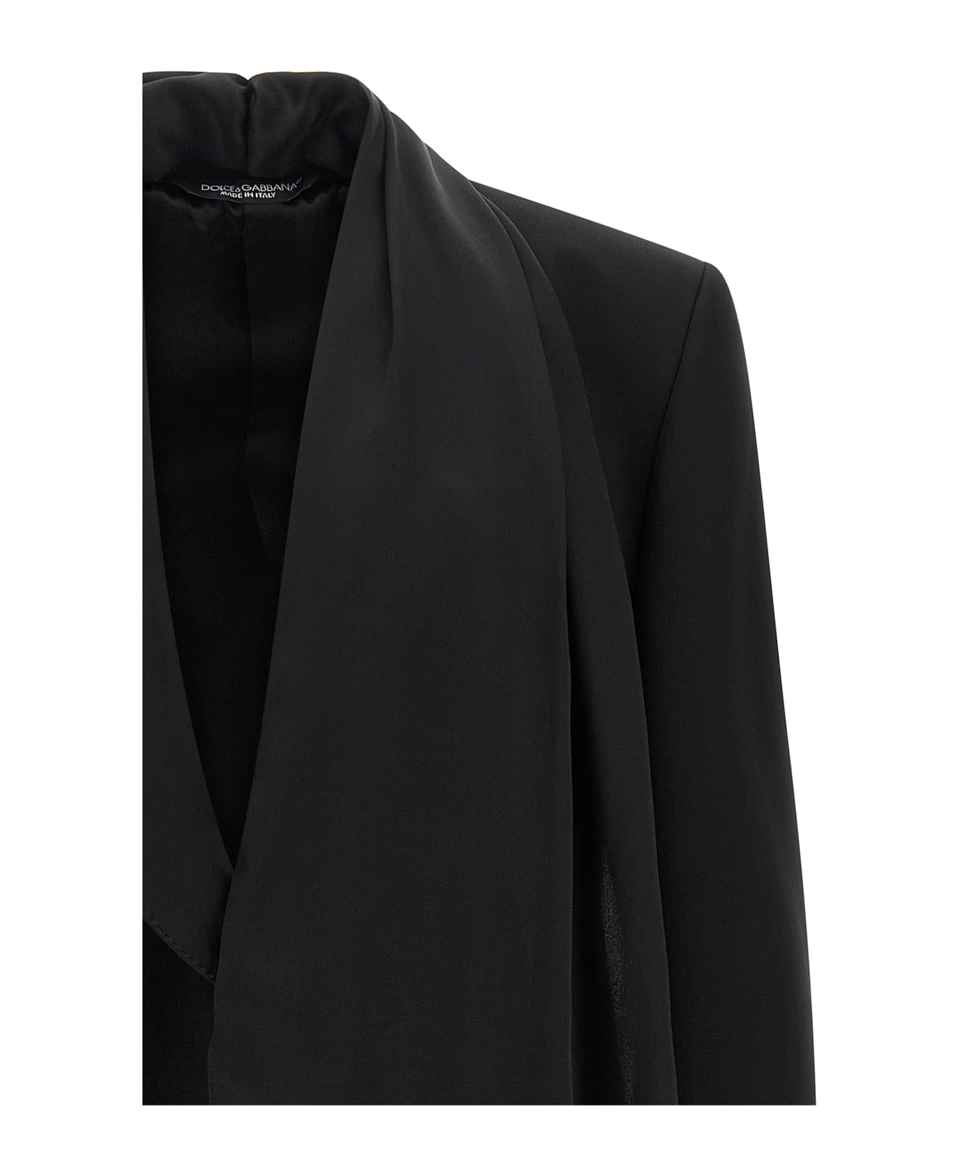 Dolce 
Gabbana Shawl Neck Blazer - Black  