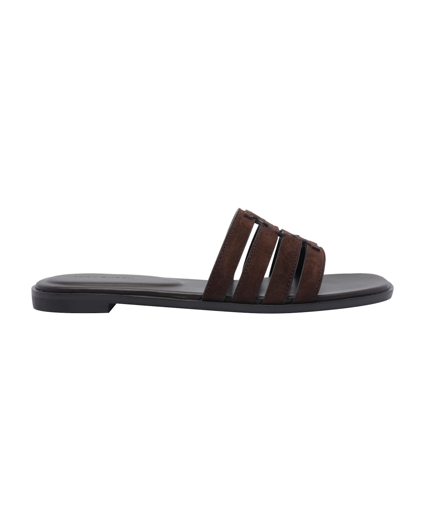 Tory Burch Ines Cage Slides - Brown