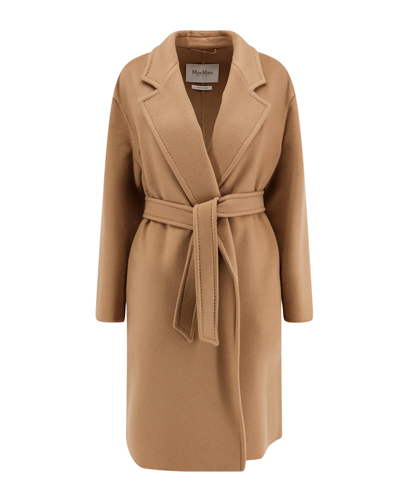 Max Mara 'melinda' Beige Cashmere Coat - Beige