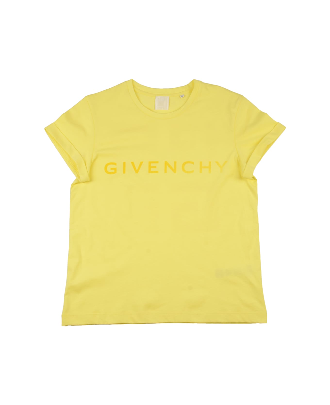 Givenchy Logo Print Regular T-shirt - Yellow Tシャツ＆ポロシャツ